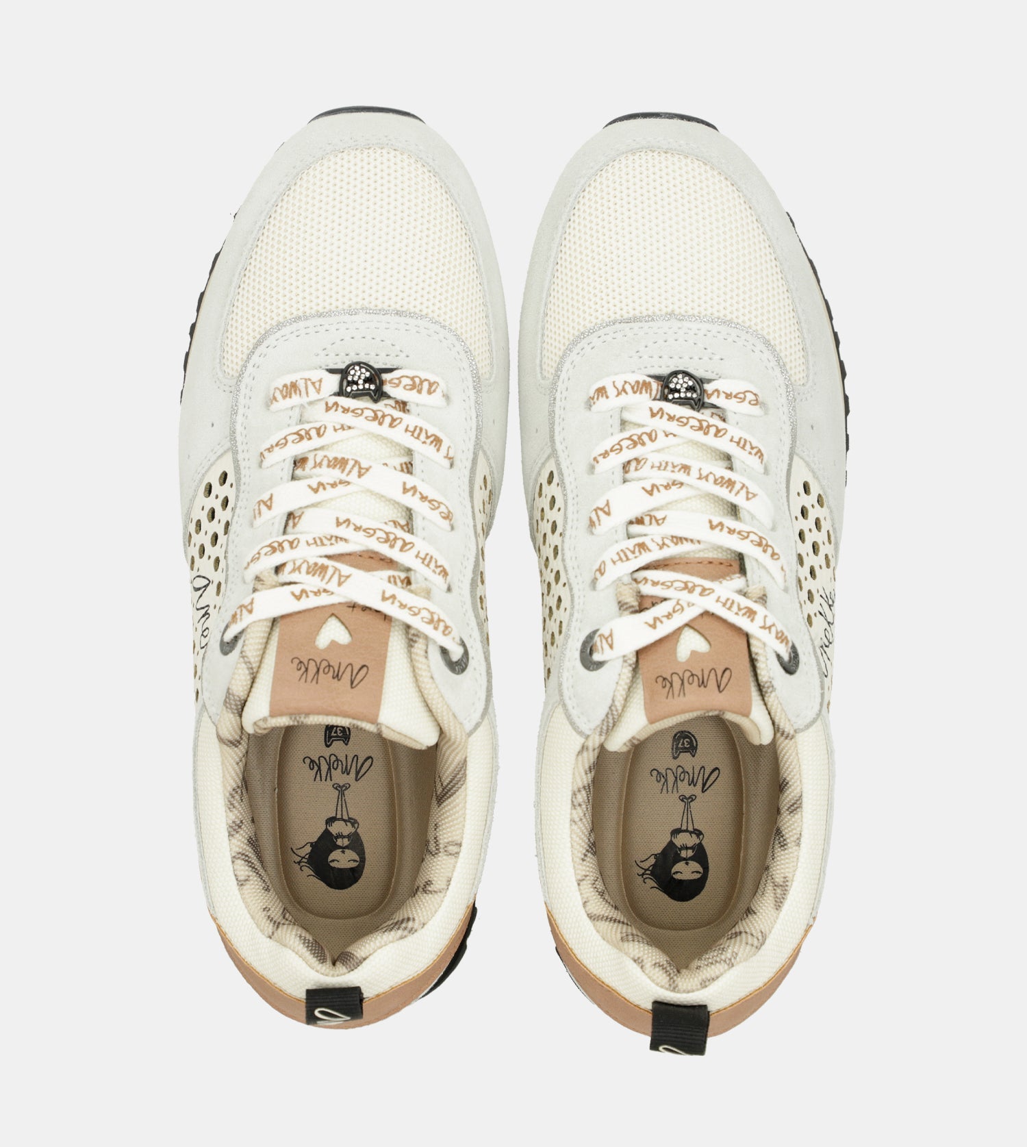 Deportivos plataforma gris