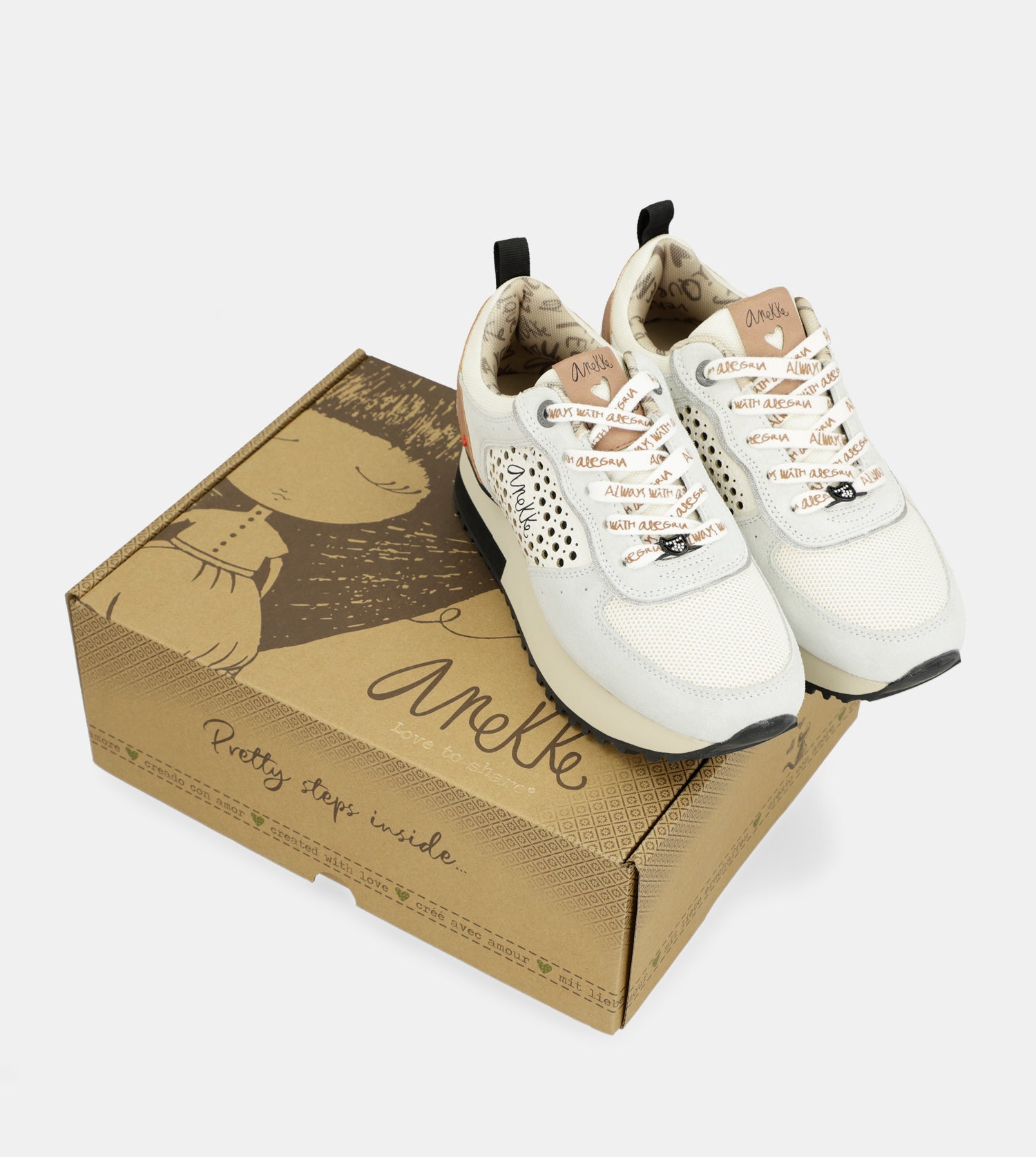 Deportivos plataforma gris