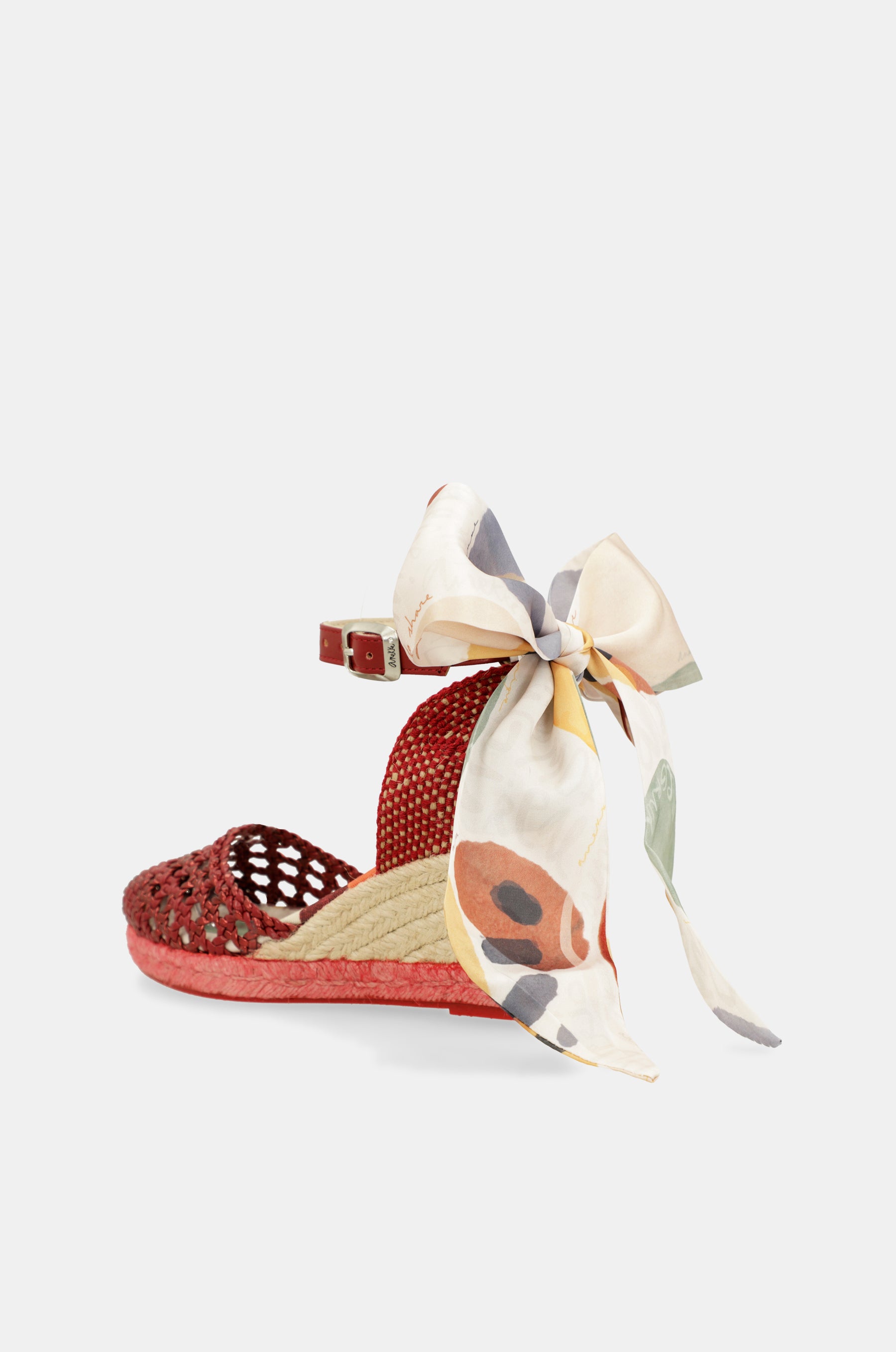 Sandalias de cuña rojas Alma