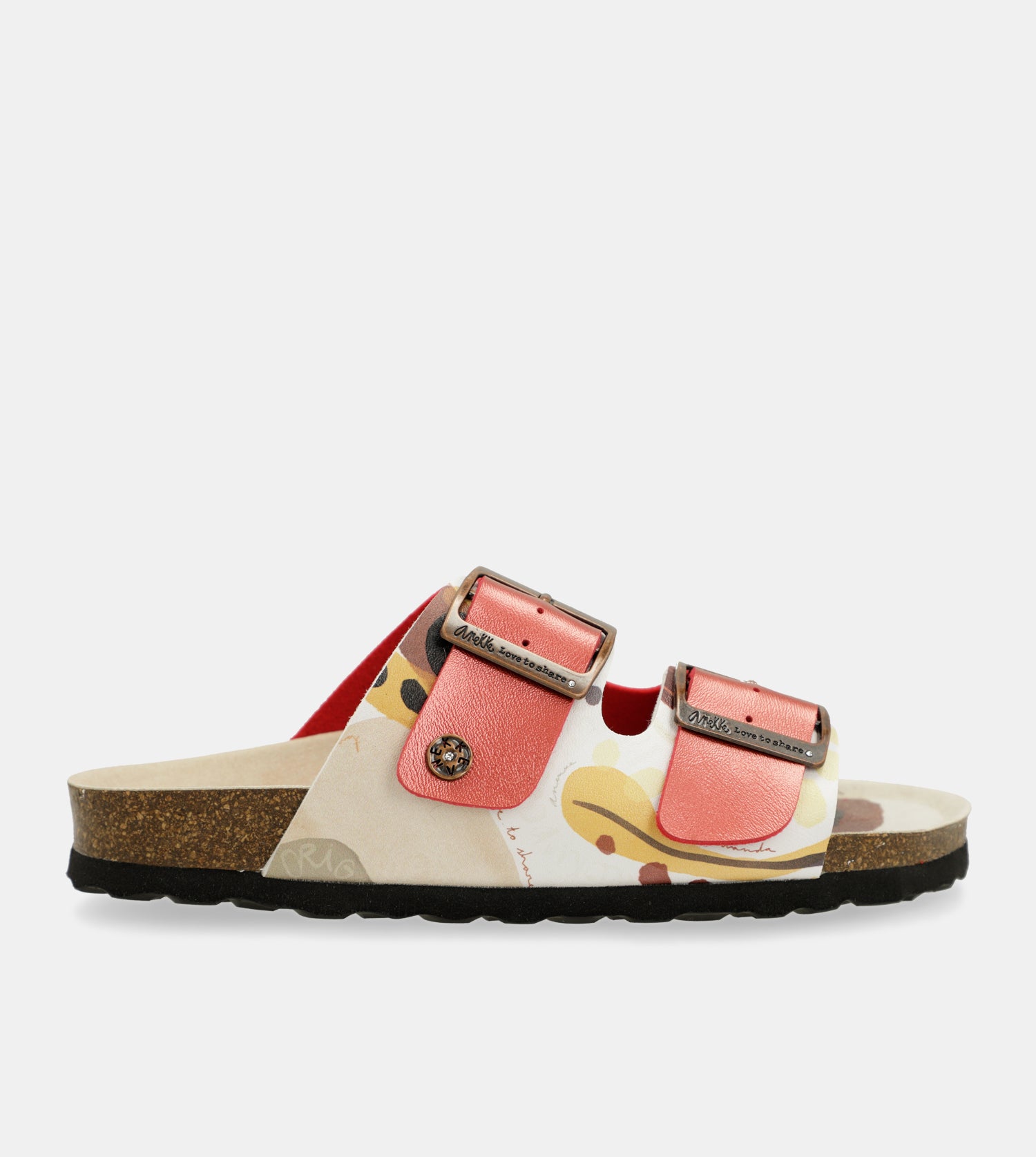 Sandalias bio multicolor rojas