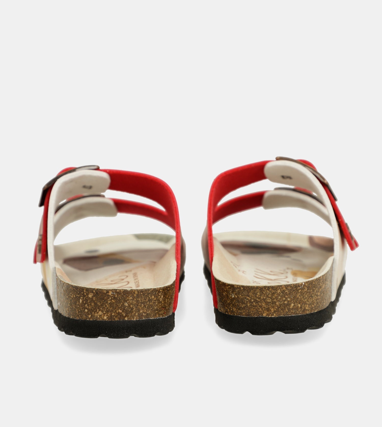 Sandalias bio multicolor rojas