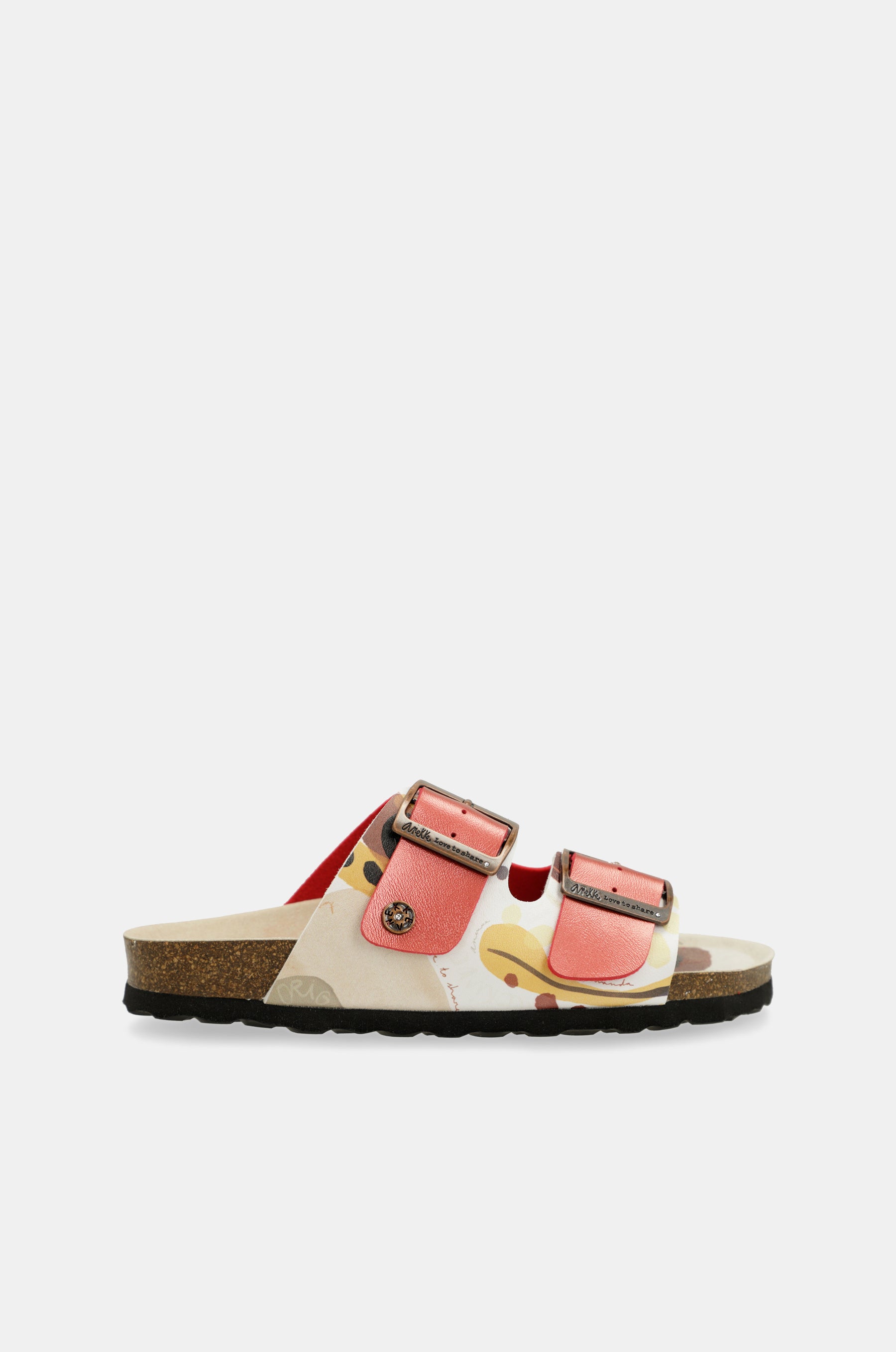 Sandalias bio multicolor rojas