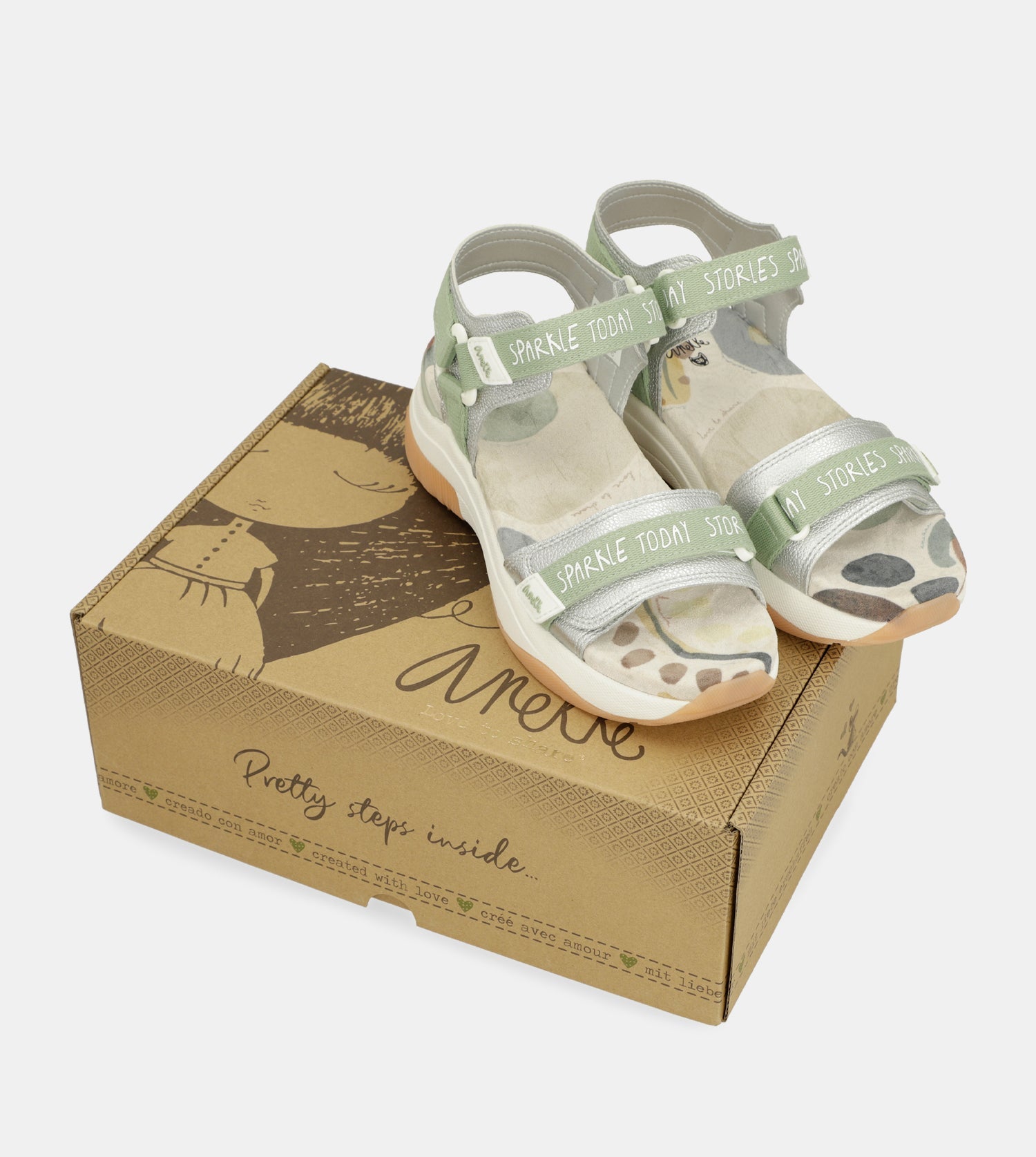 Sandalias deportivas verde