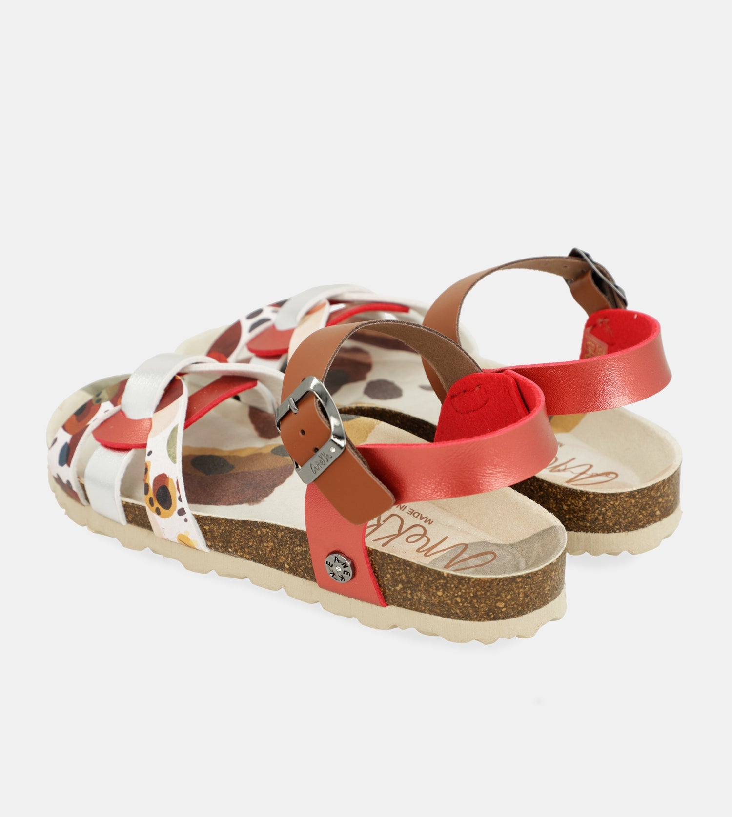 Sandalias tiras rojas Alma