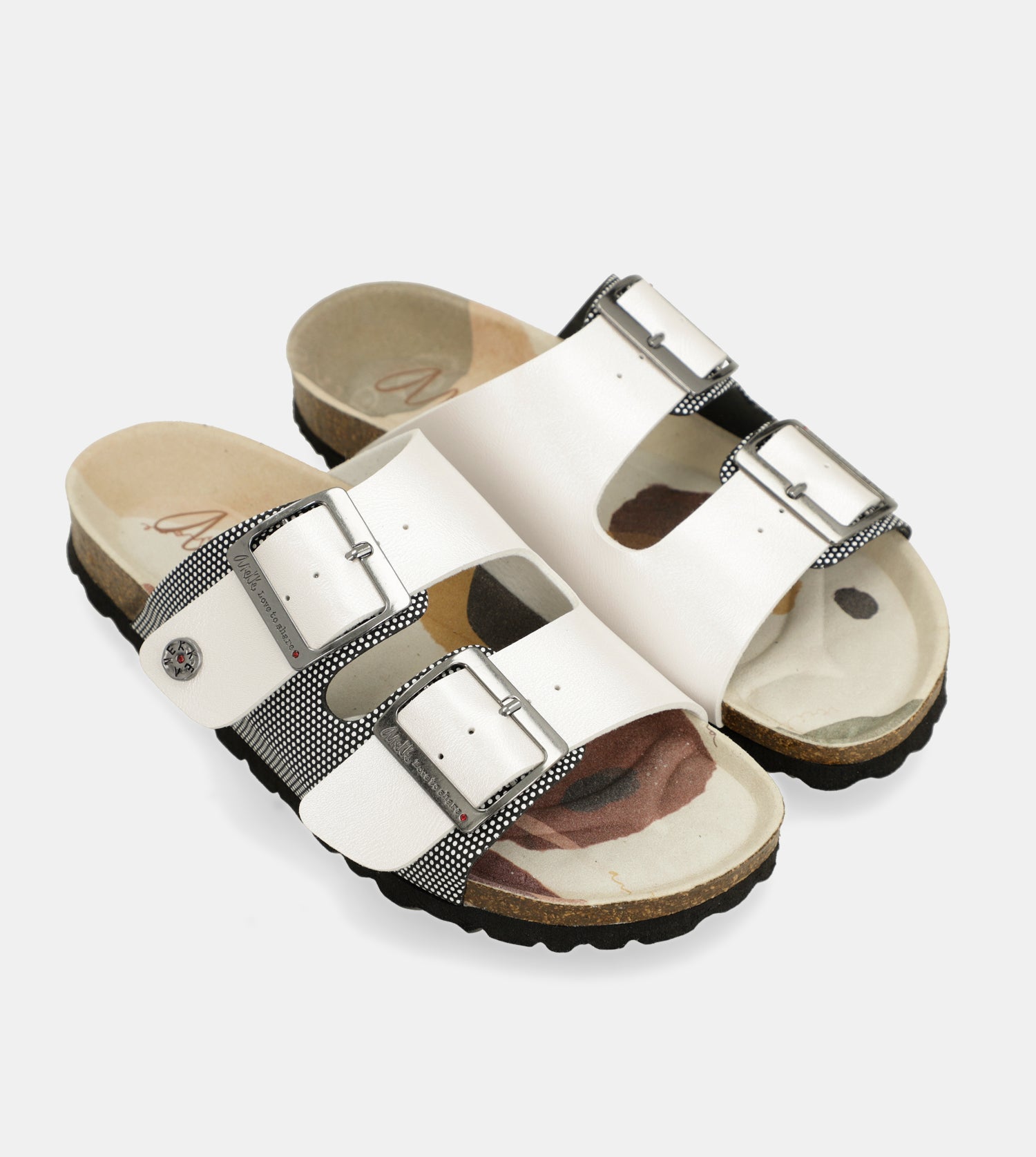 Sandalias bio blancas Lunares