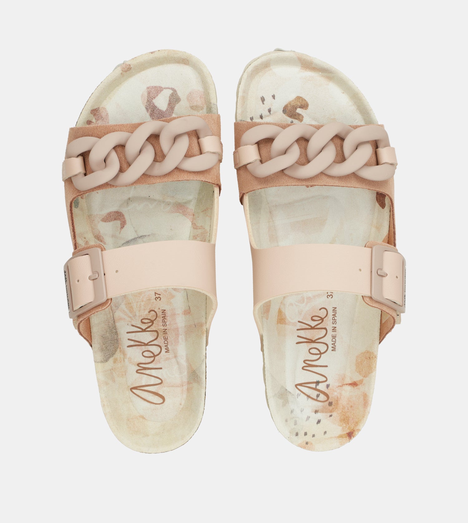 Sandalias bio eslabones rosa