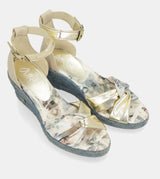 Sandalias de cuña azul Memories