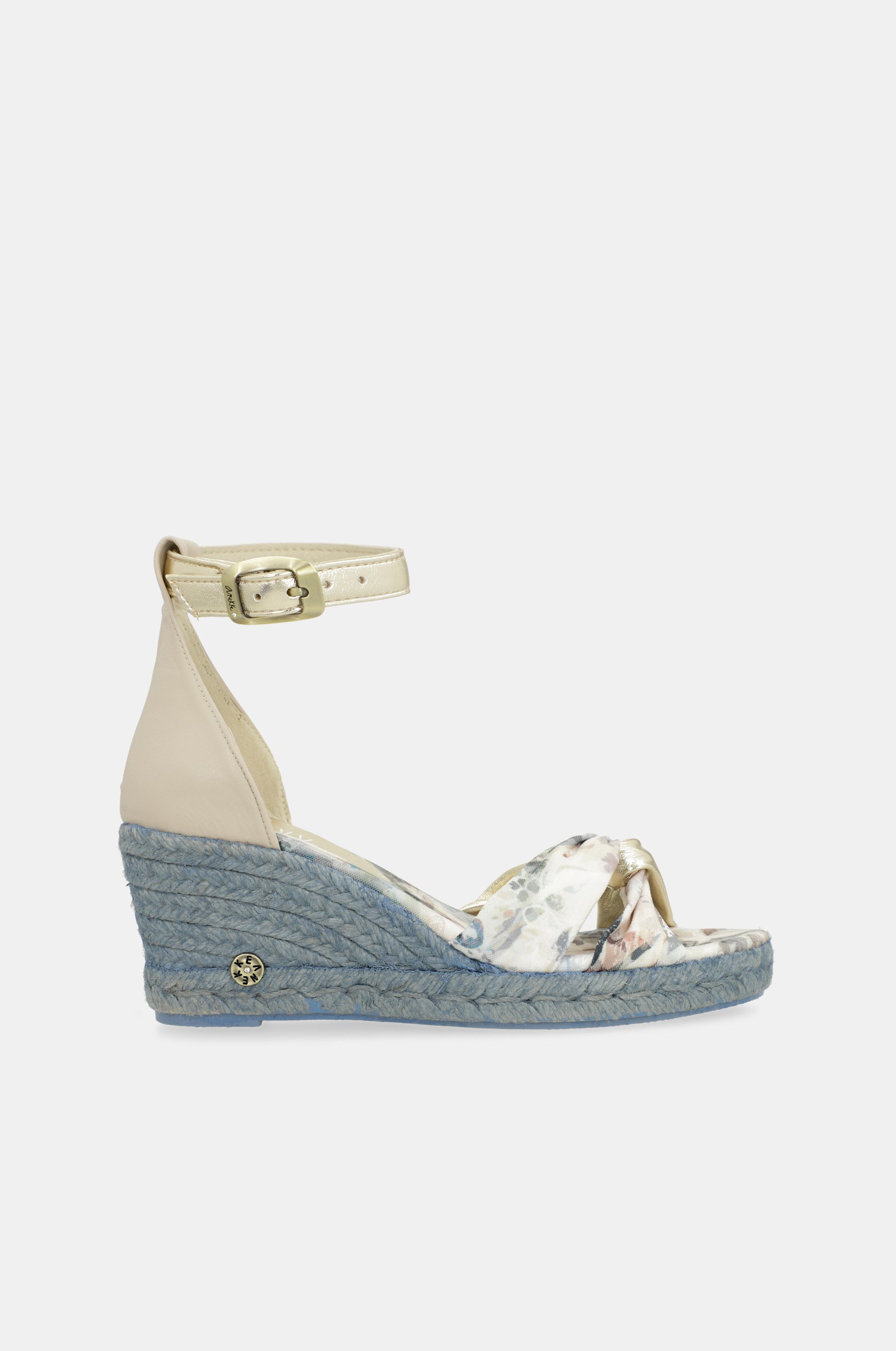 Sandalias de cuña azul Memories