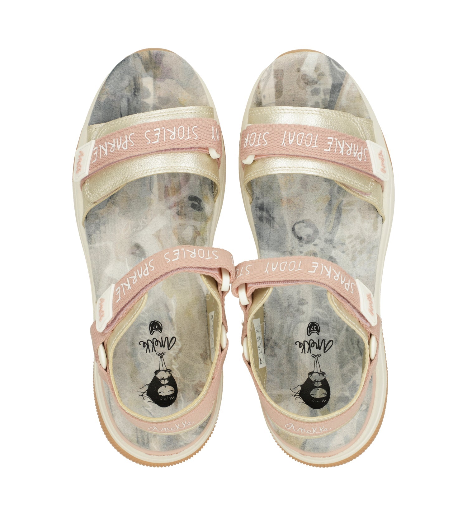 Sandalias deportivas rosa