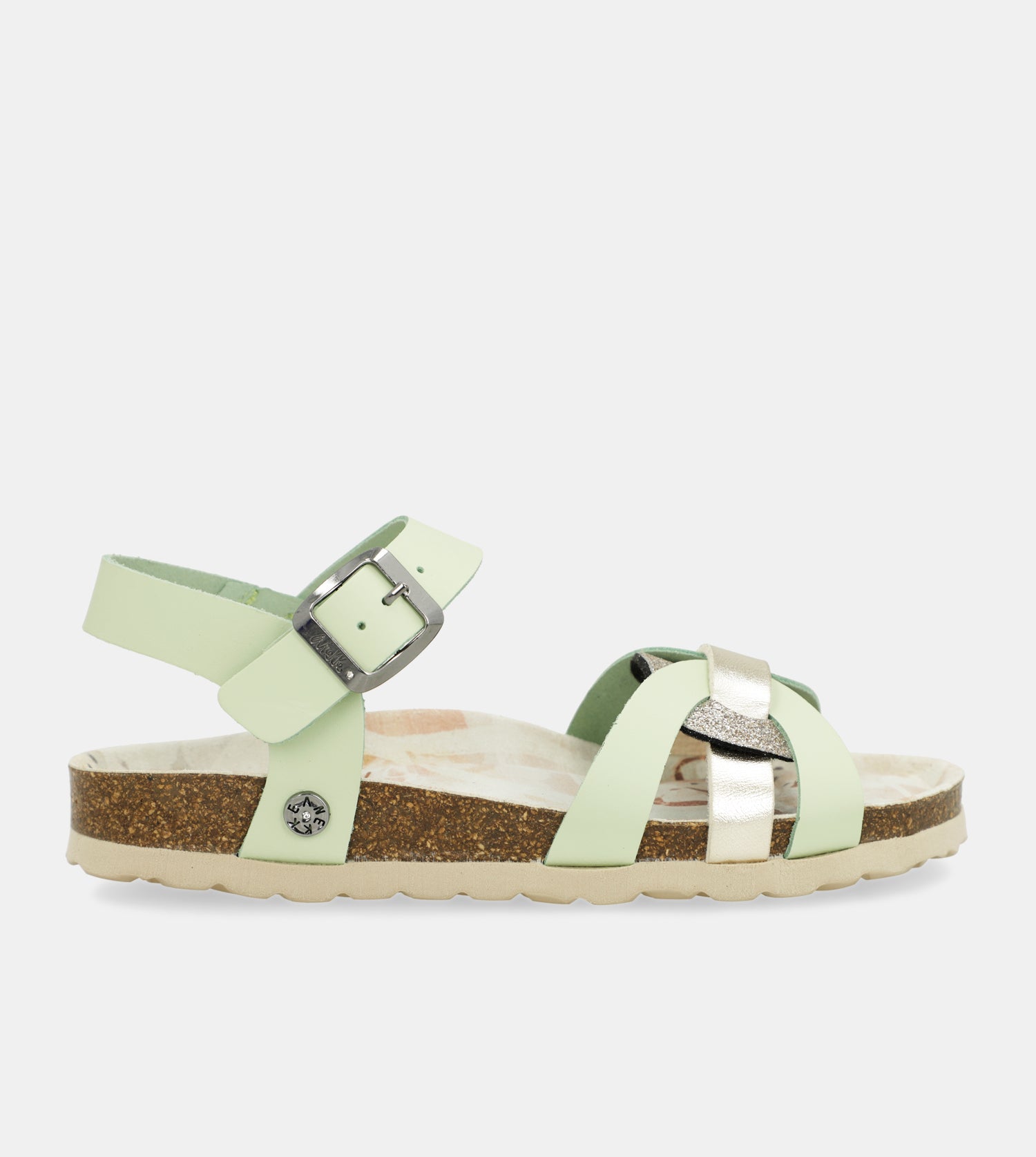 Sandalias tiras verde Memories
