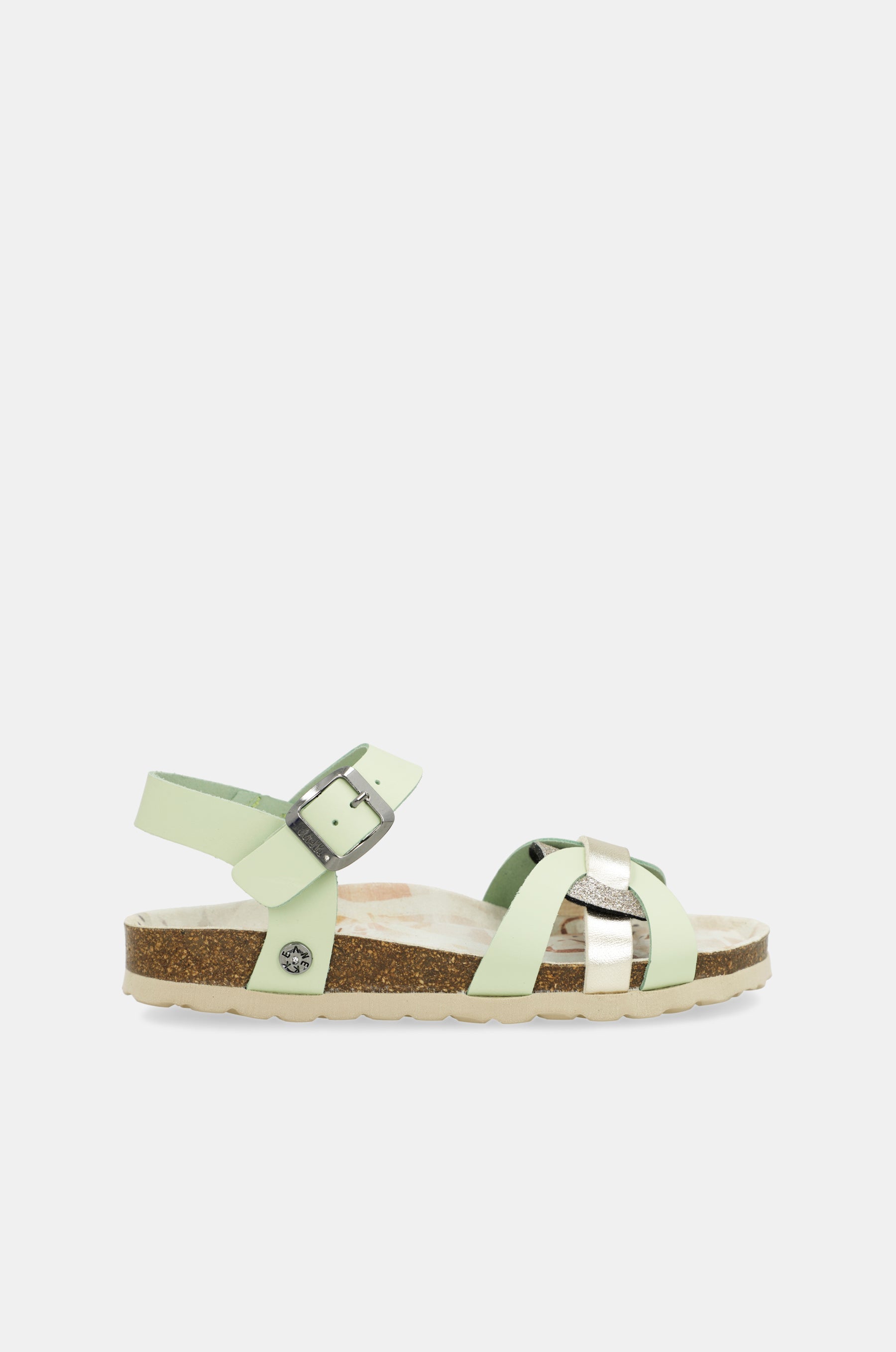 Sandalias tiras verde Memories
