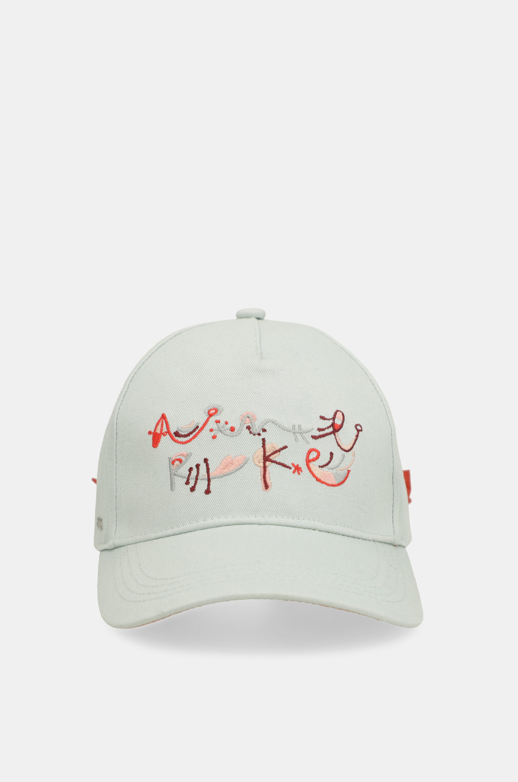 Gorra verde lazo rojo