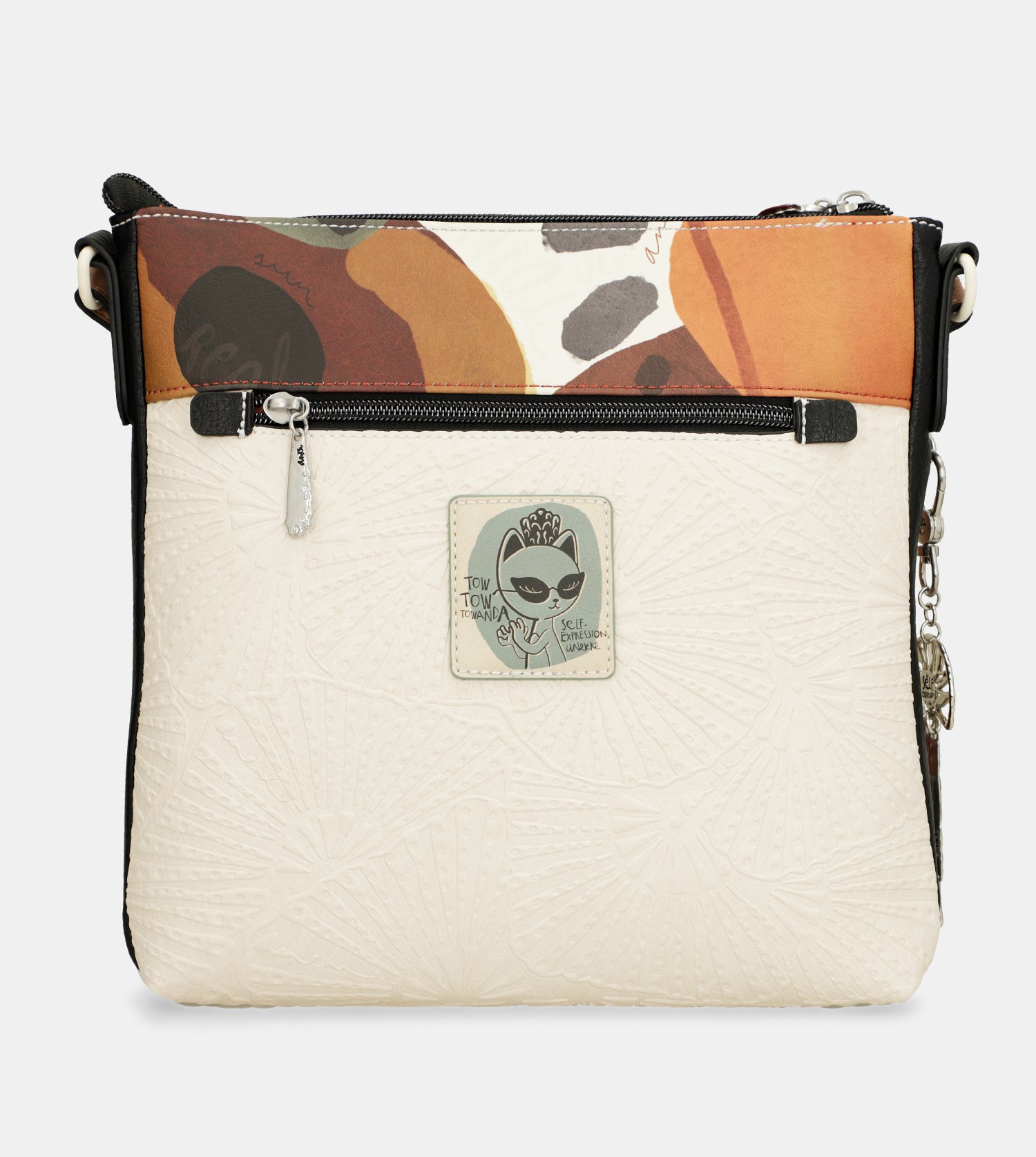 Bandolera con bolsillo frontal Alma