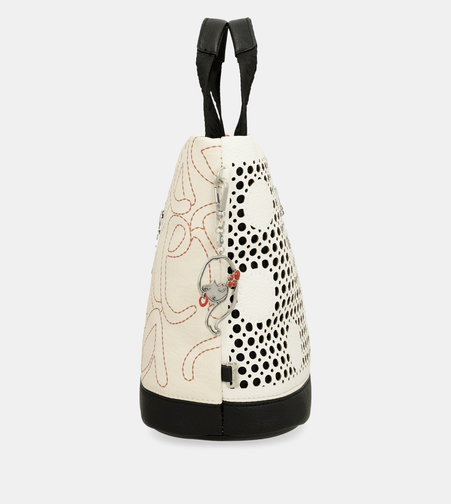 Bolso de mano con bandolera Lunares