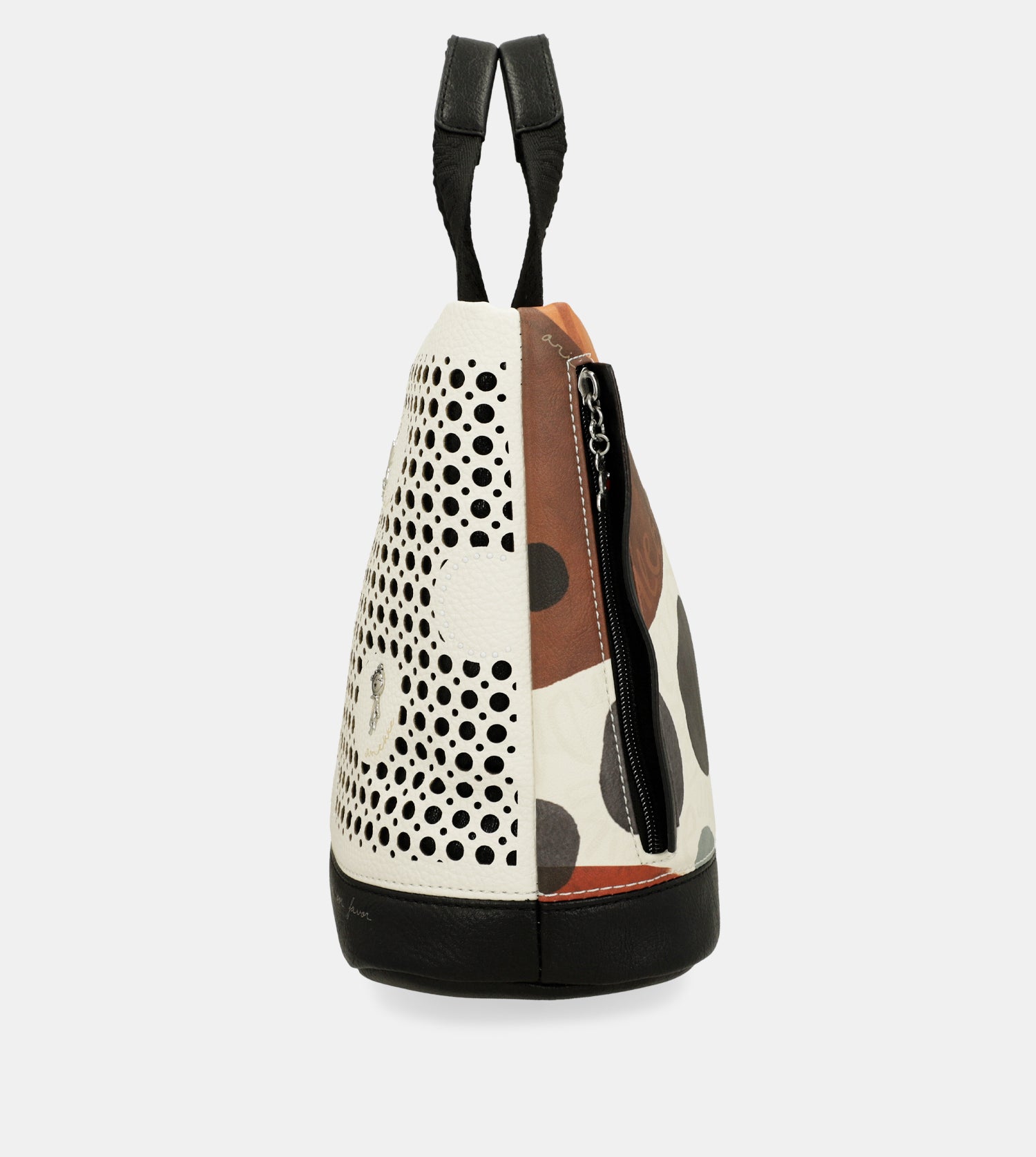 Bolso de mano con bandolera Lunares