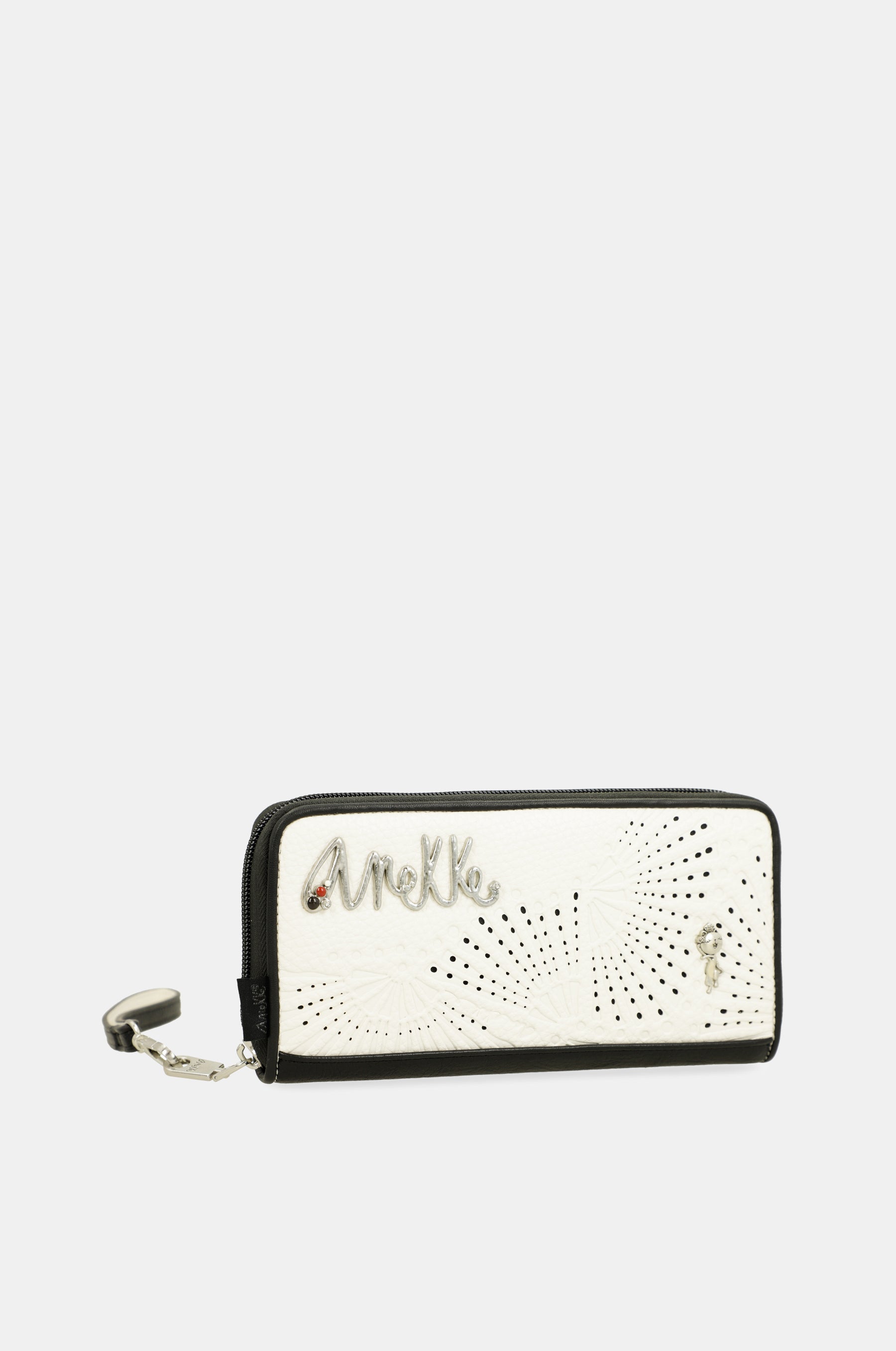 Billetero grande estampado RFID Lunares