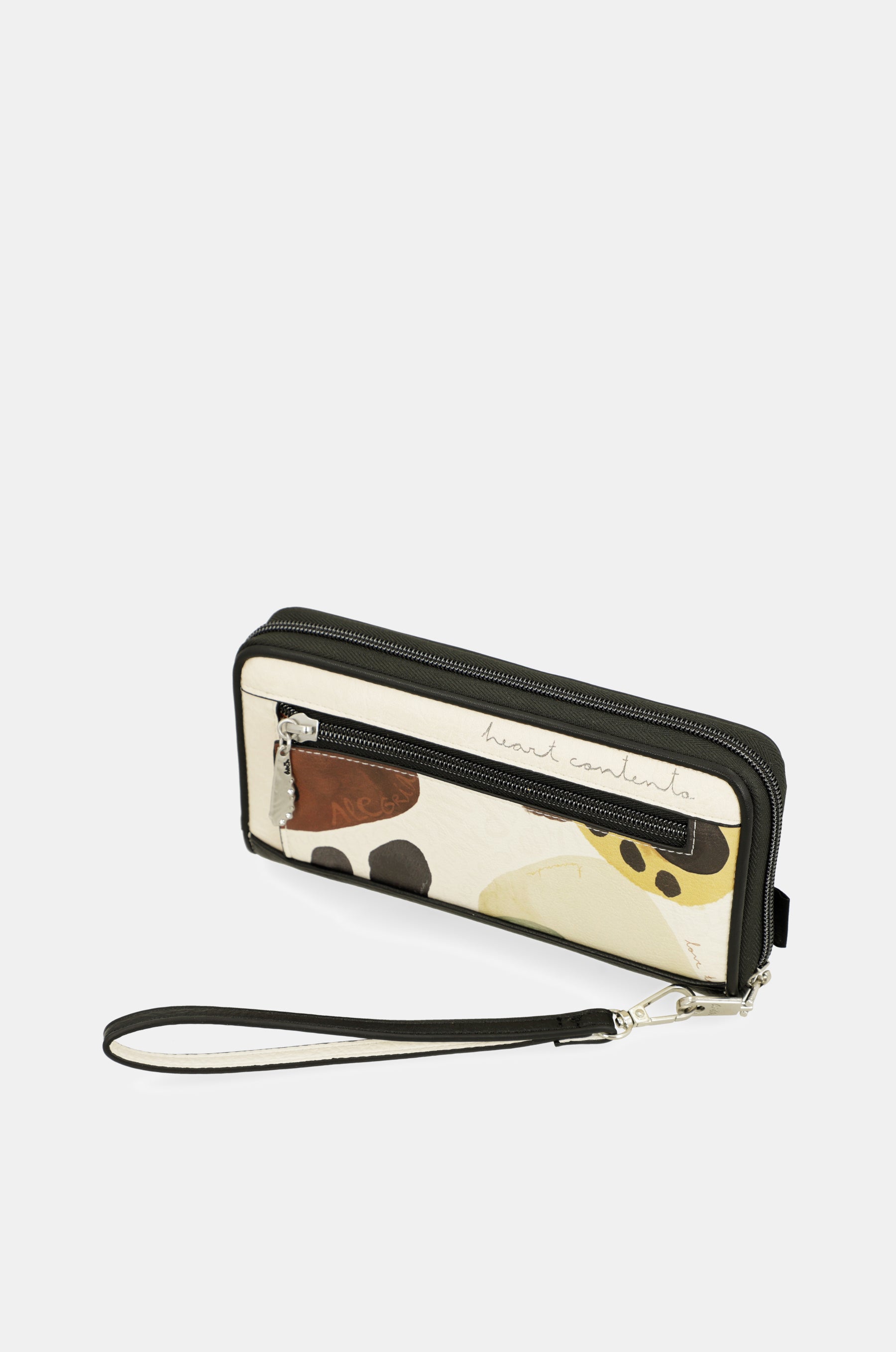 Billetero grande estampado RFID Lunares