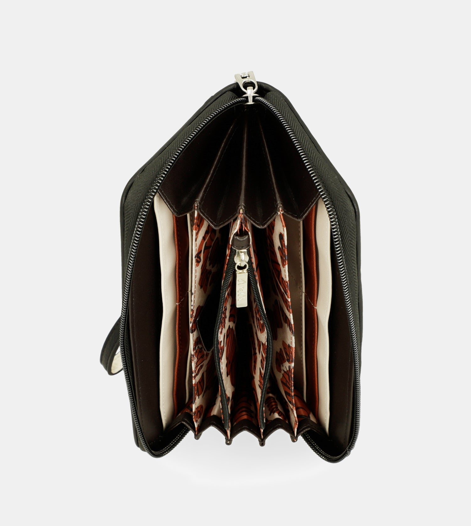 Billetero grande estampado RFID Lunares