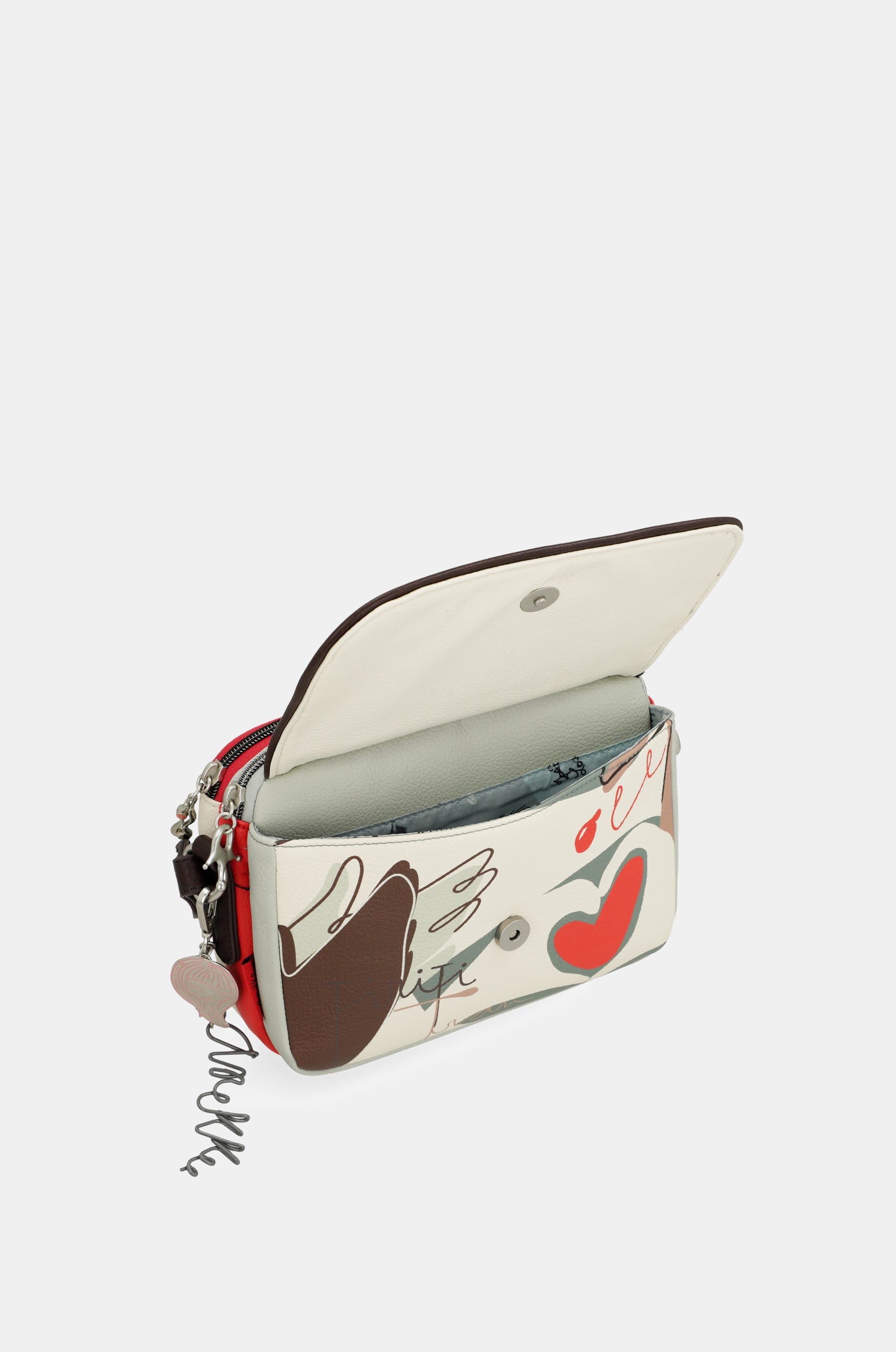 Bandolera de solapa ovalada Ole