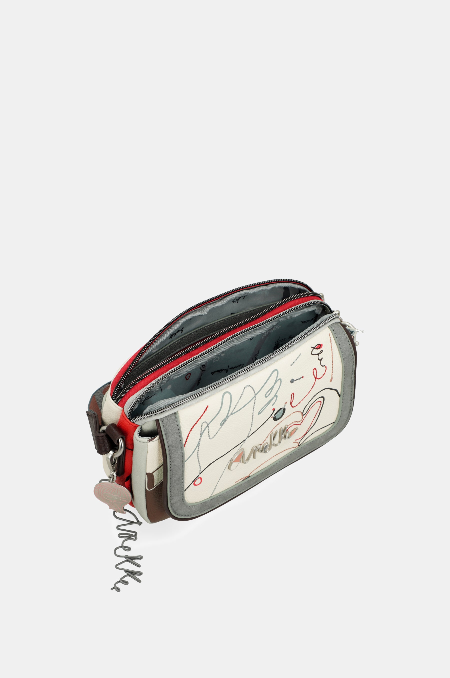 Bandolera de solapa ovalada Ole
