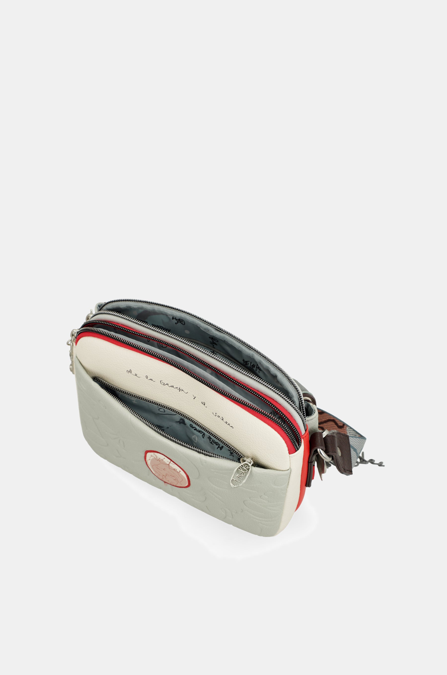 Bandolera de solapa ovalada Ole