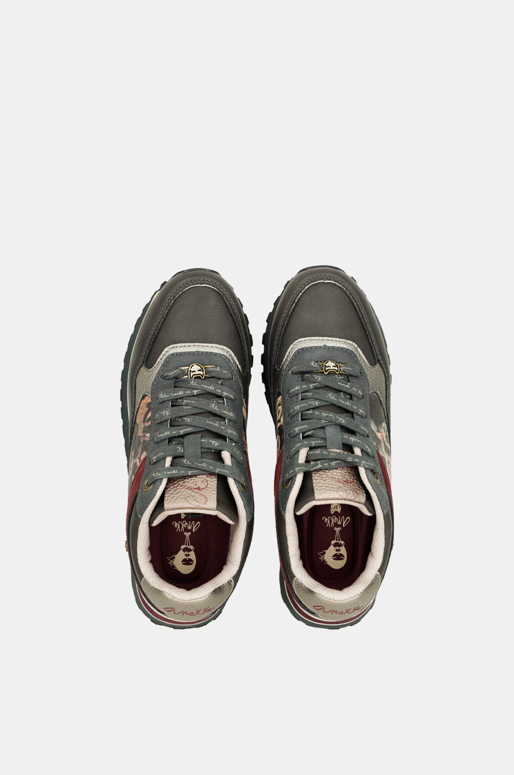 Deportivos plataforma gris oscuro