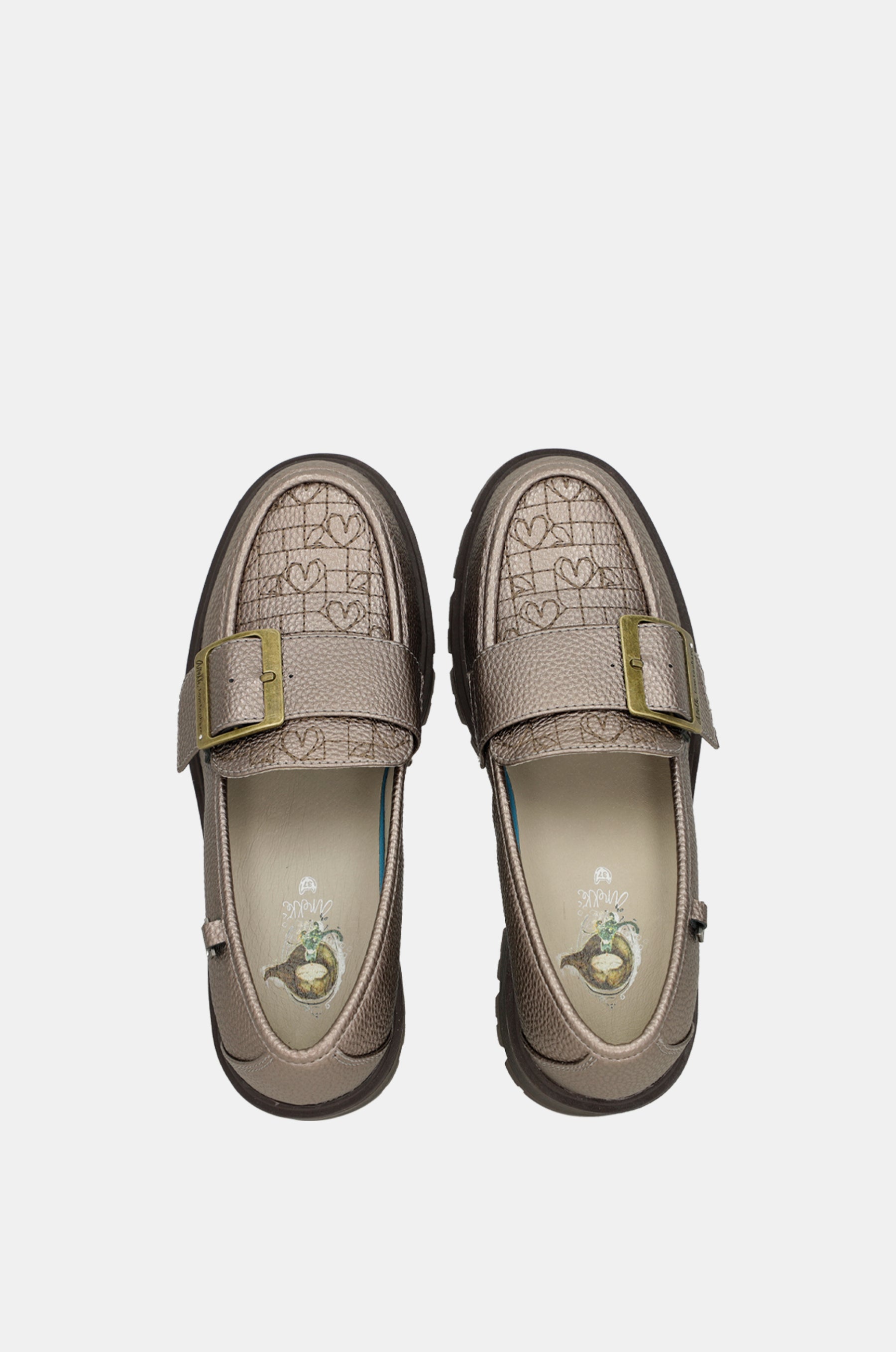 Mocasines dorados