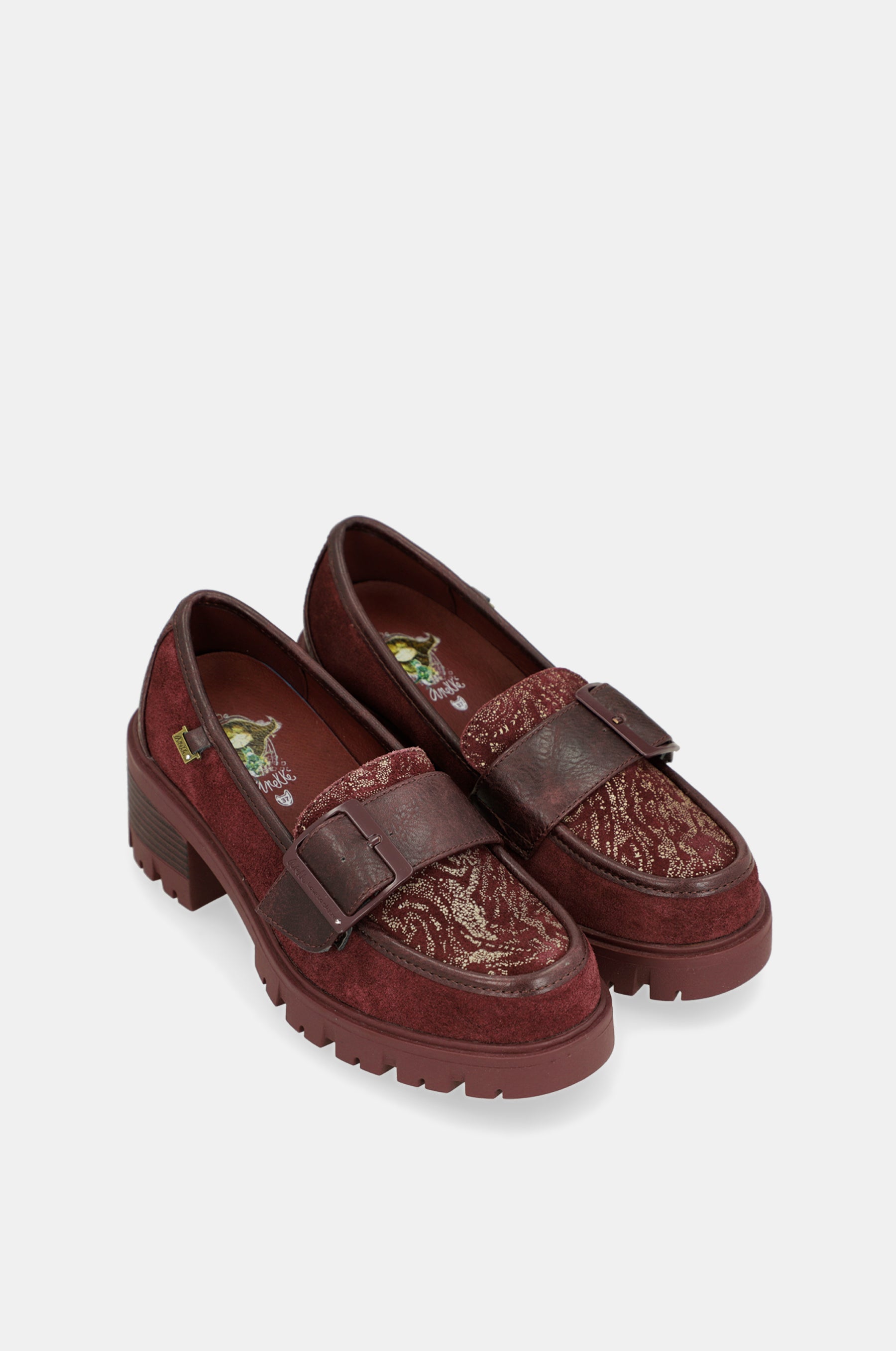Mocasines burdeos