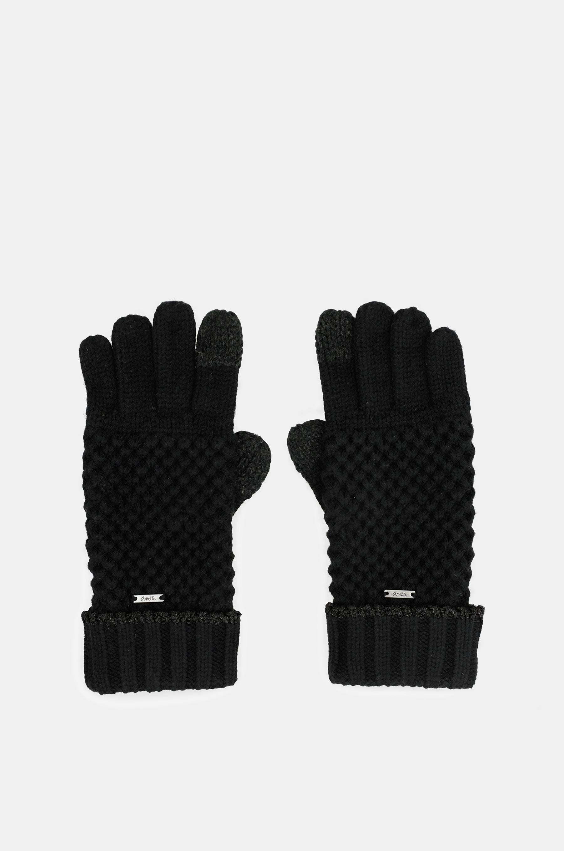 Guantes de punto negros