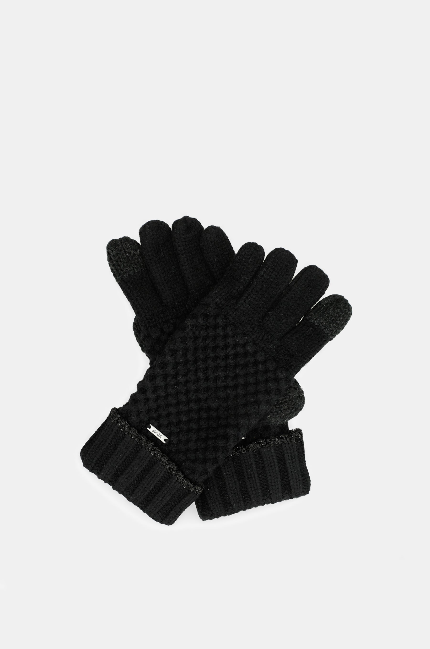 Guantes de punto negros