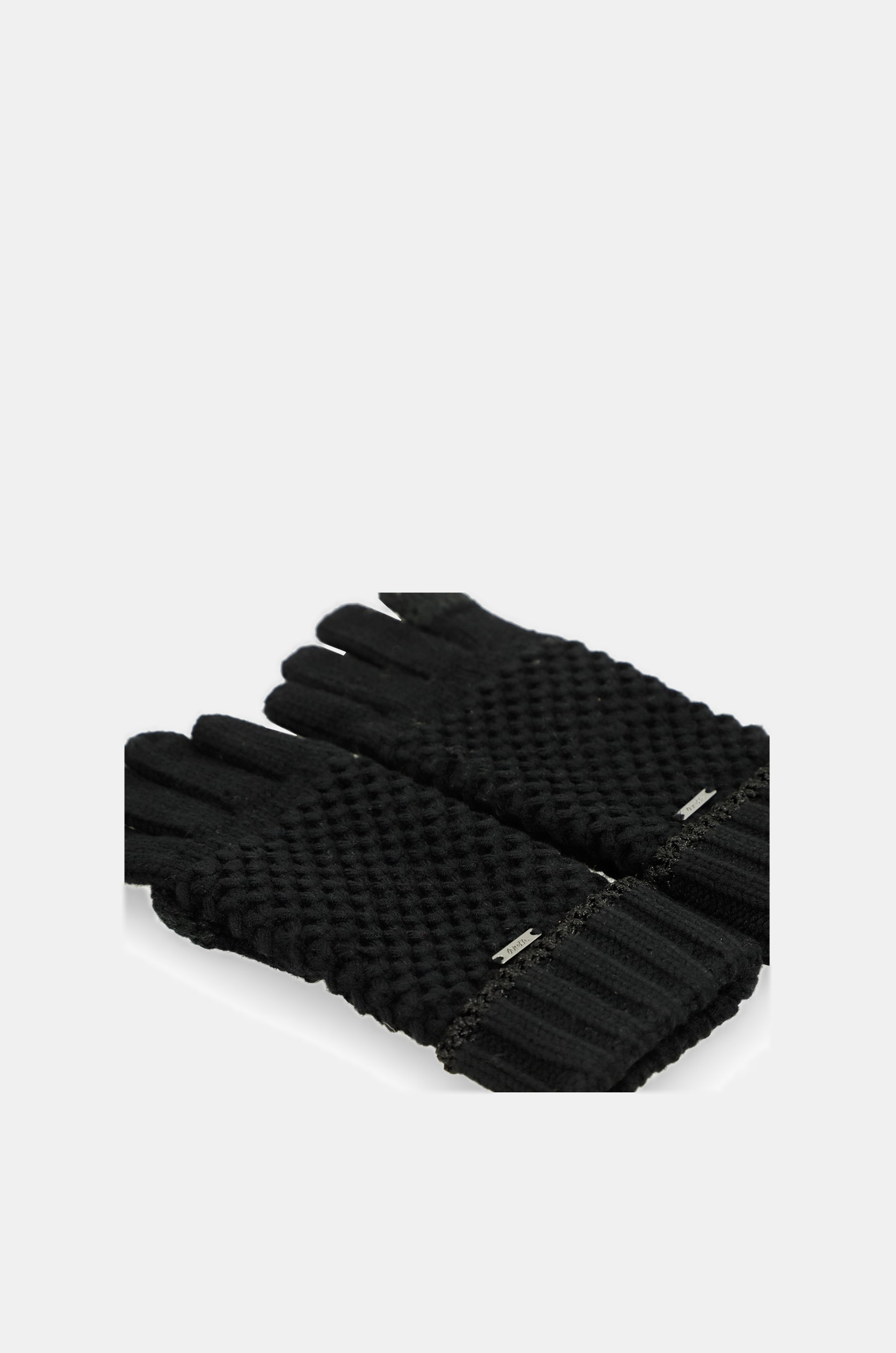 Guantes de punto negros
