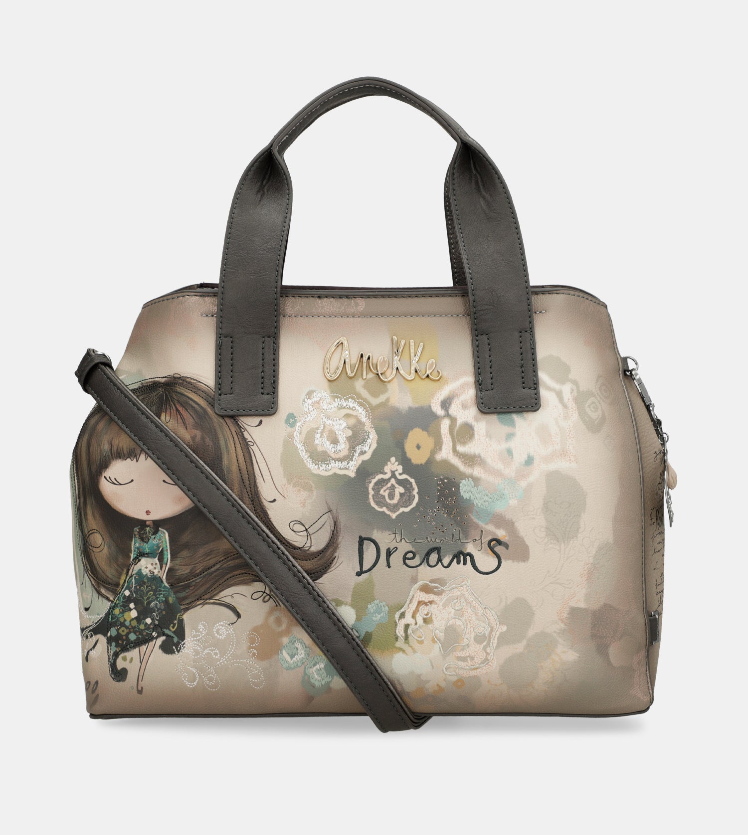 Bolso de mano con bandolera Real