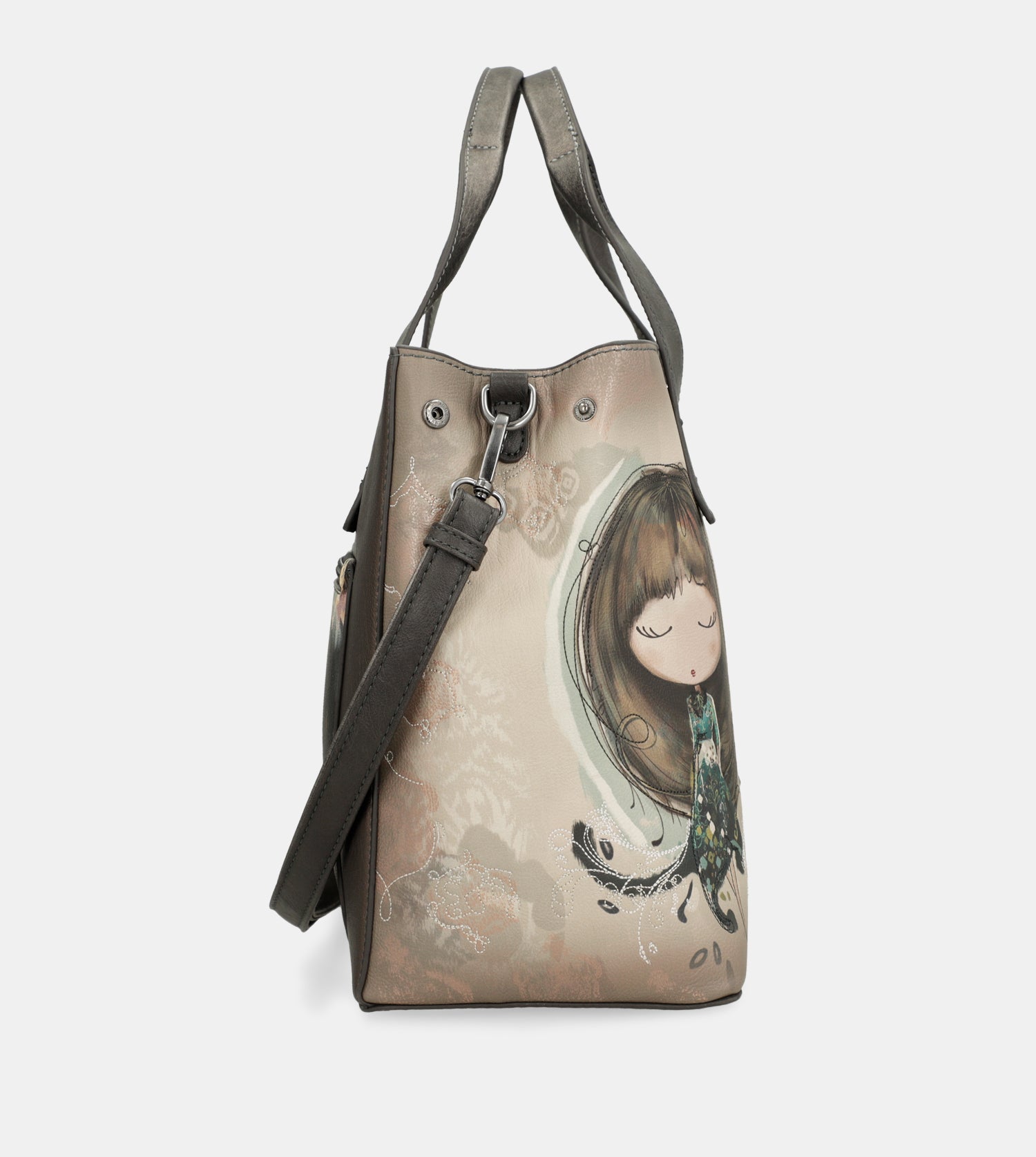 Bolso de mano con bandolera Real