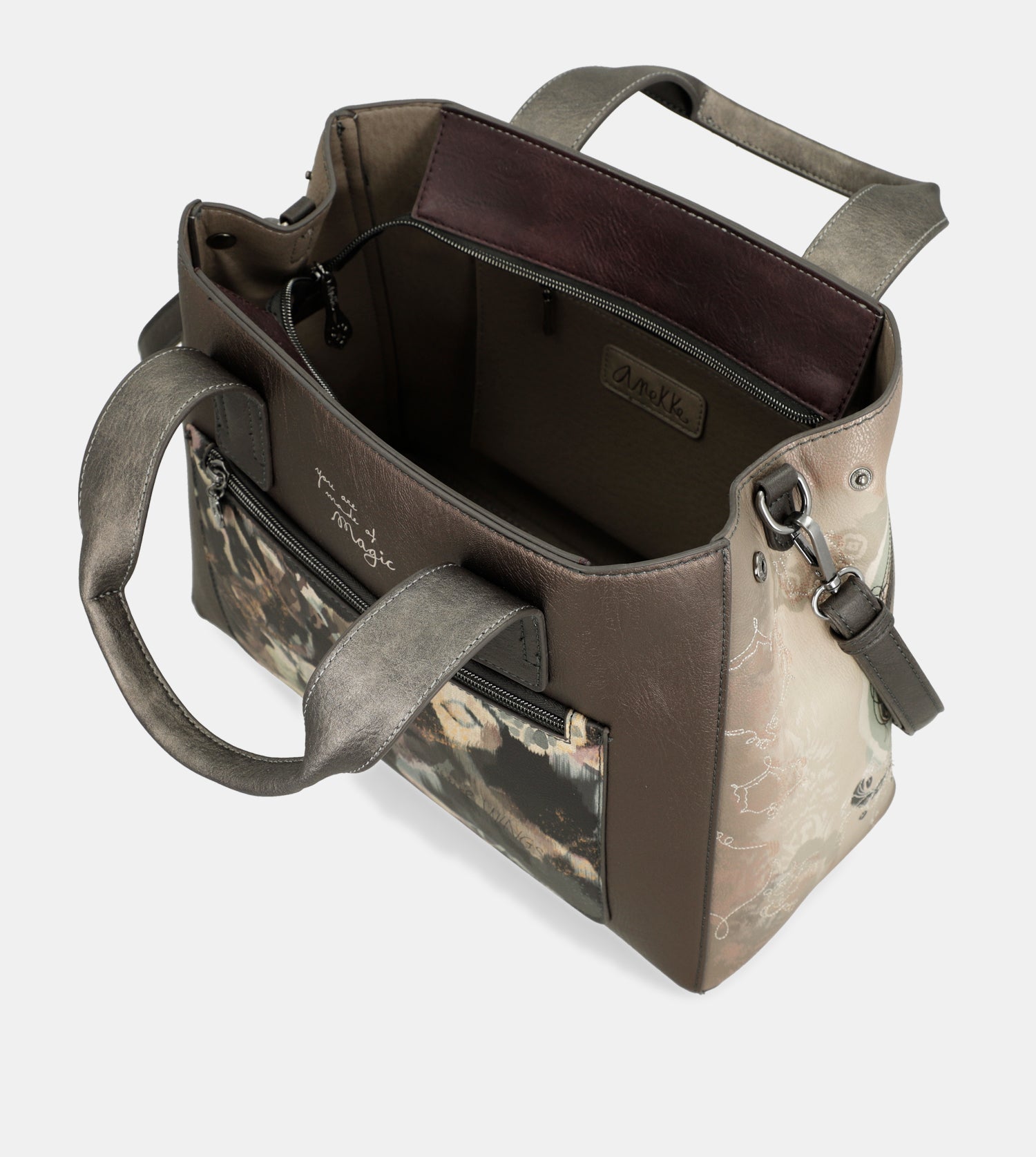 Bolso de mano con bandolera Real