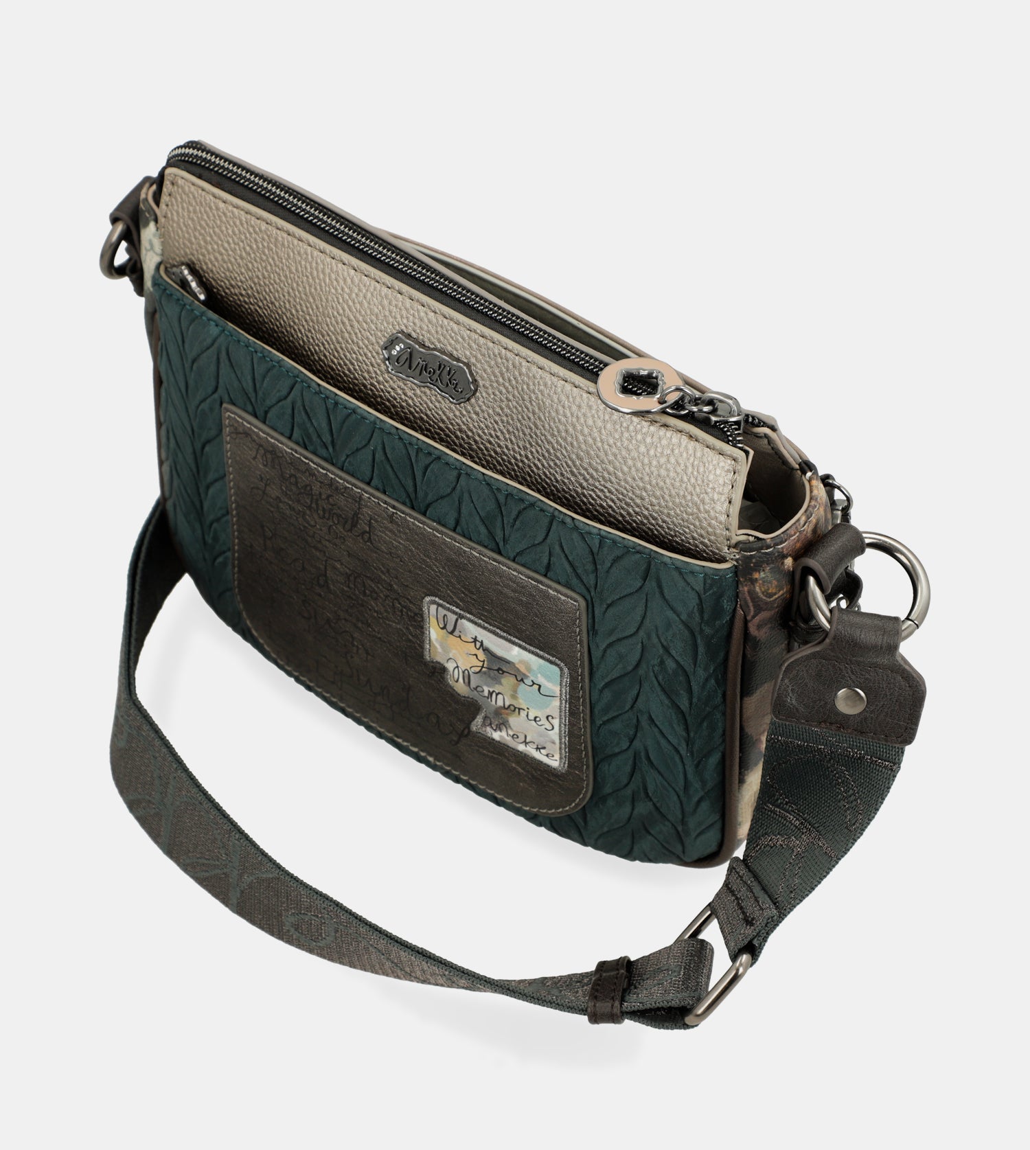 Bandolera mediana 3 compartimentos Real