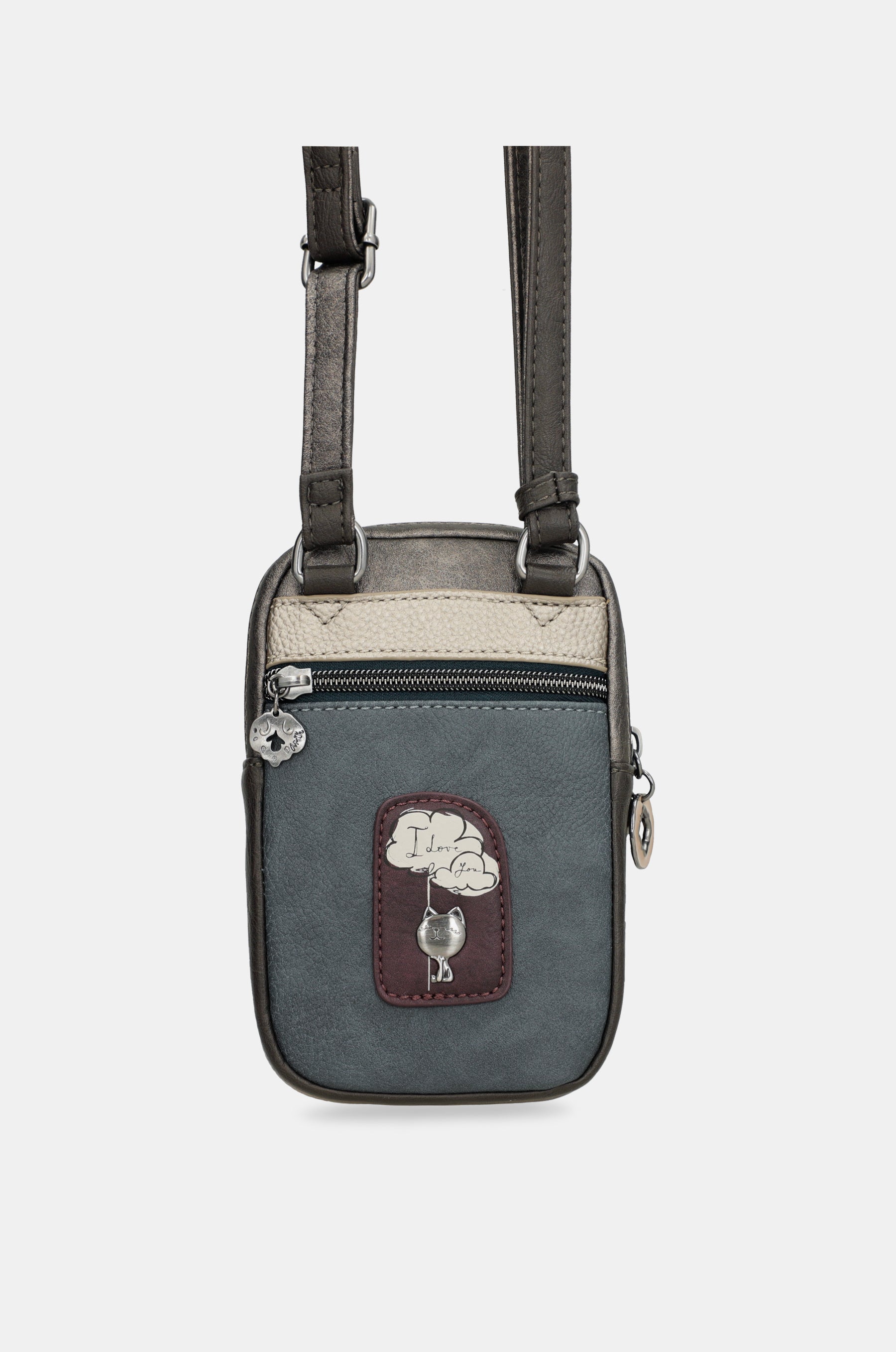 Mini bandolera con bolsillo Real