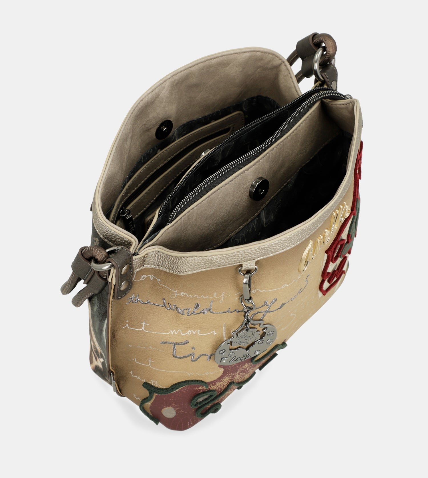 Bandolera triple compartimento Manifesto