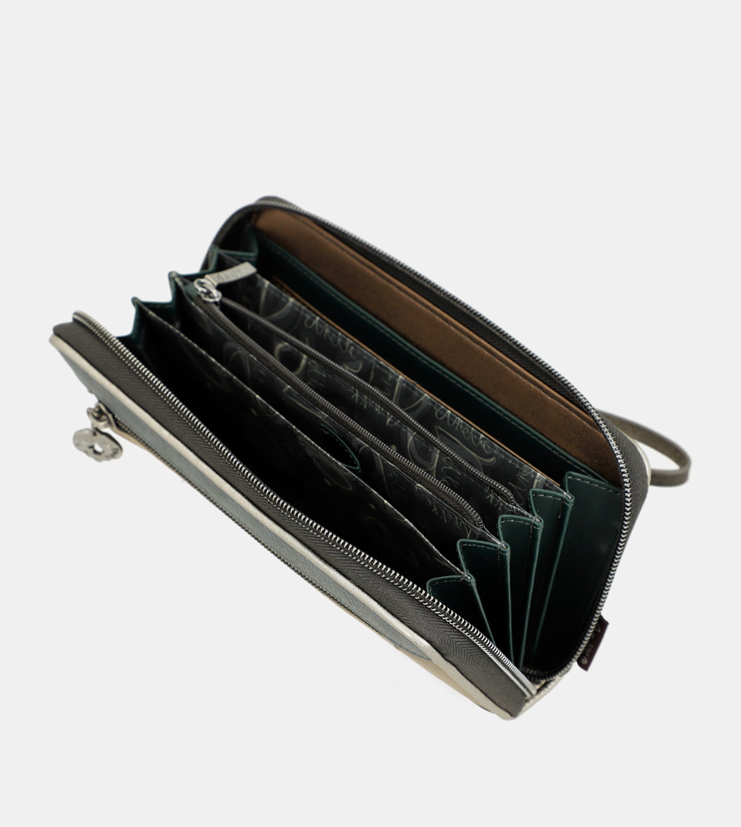 Billetero grande estampado RFID Manifesto