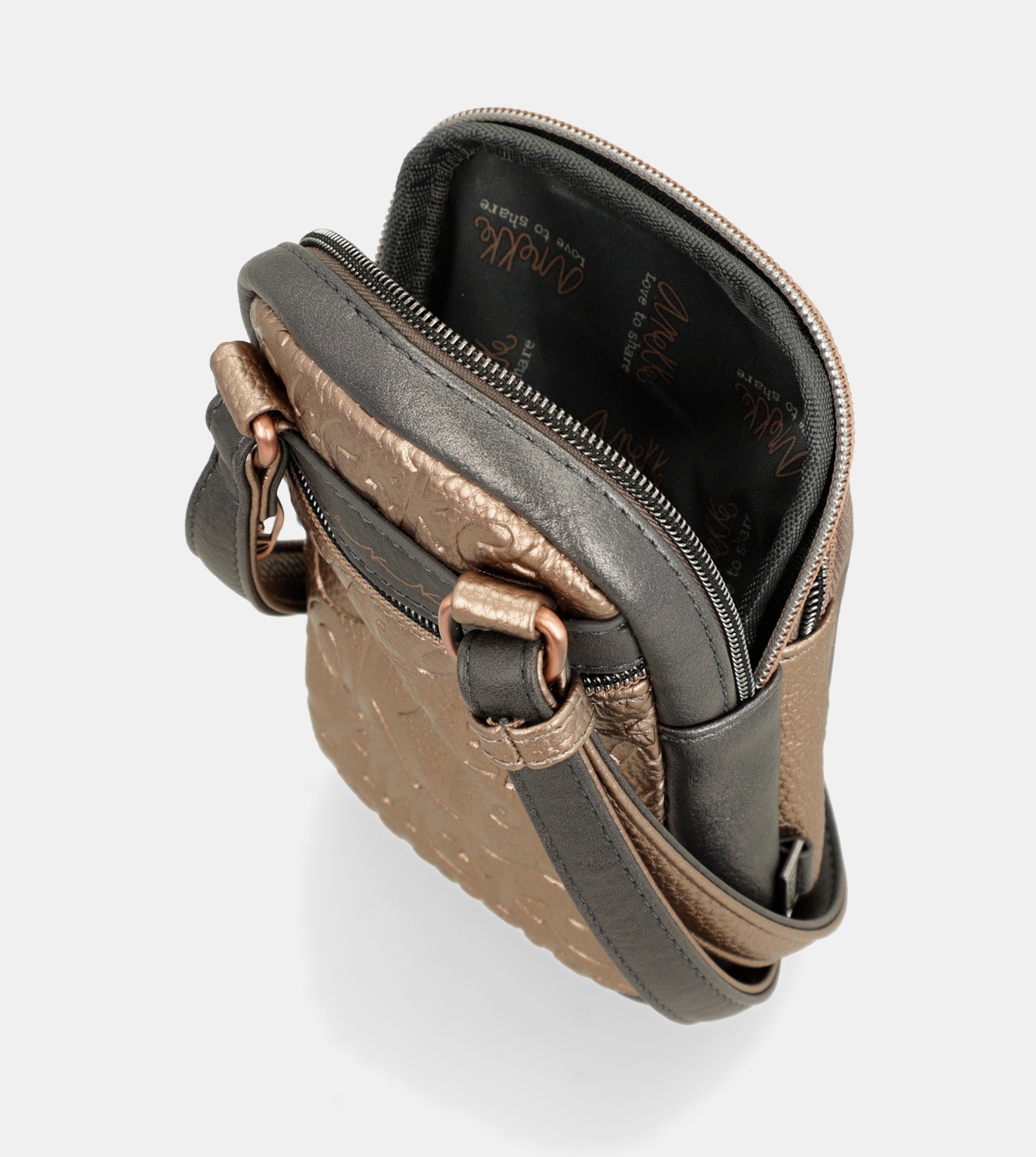 Mini bandolera con bolsillo Intentions