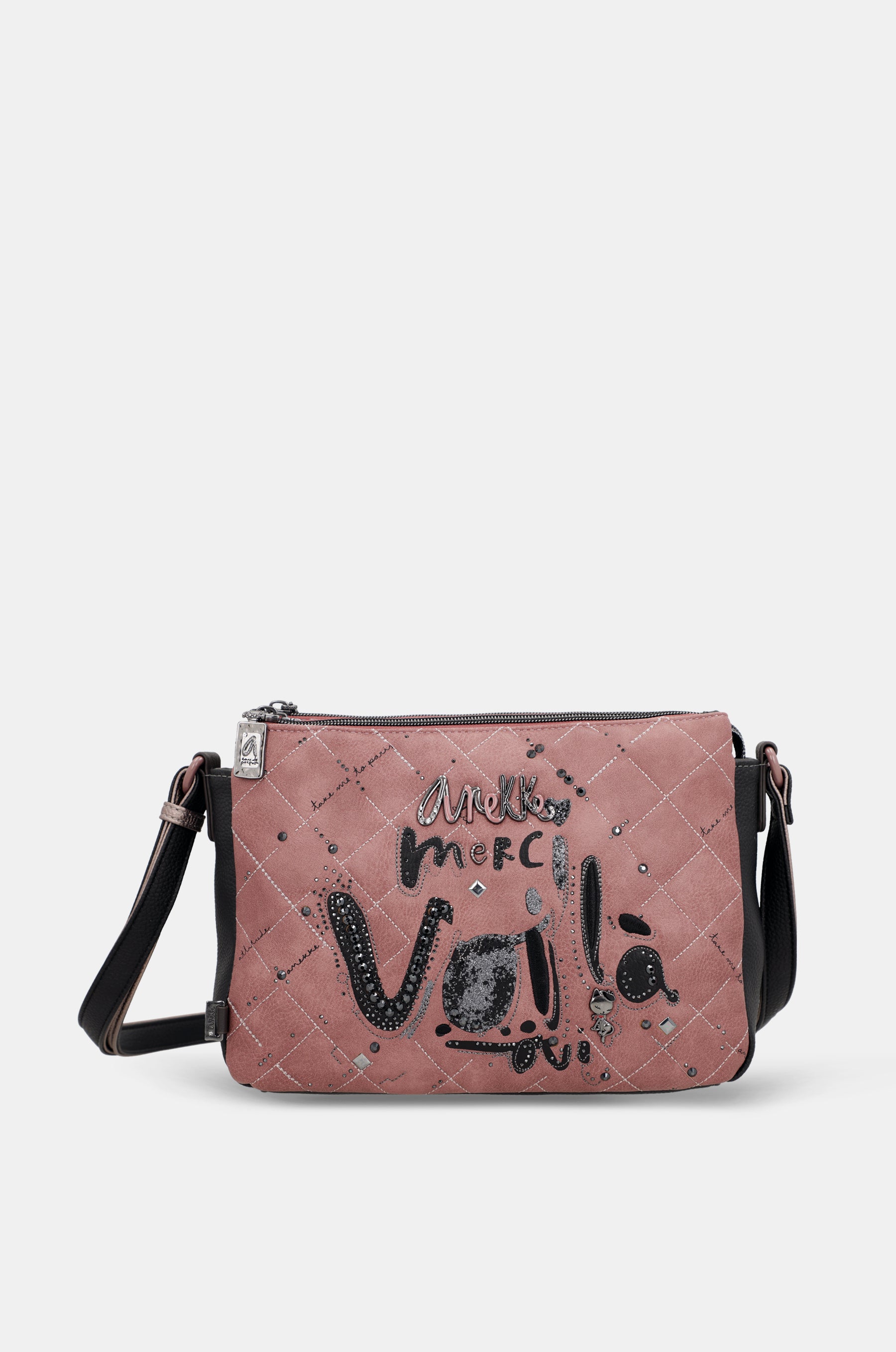 Bandolera estampada 3 compartimentos Parisian