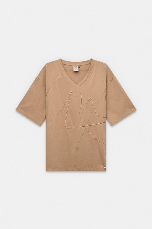 Camiseta beige