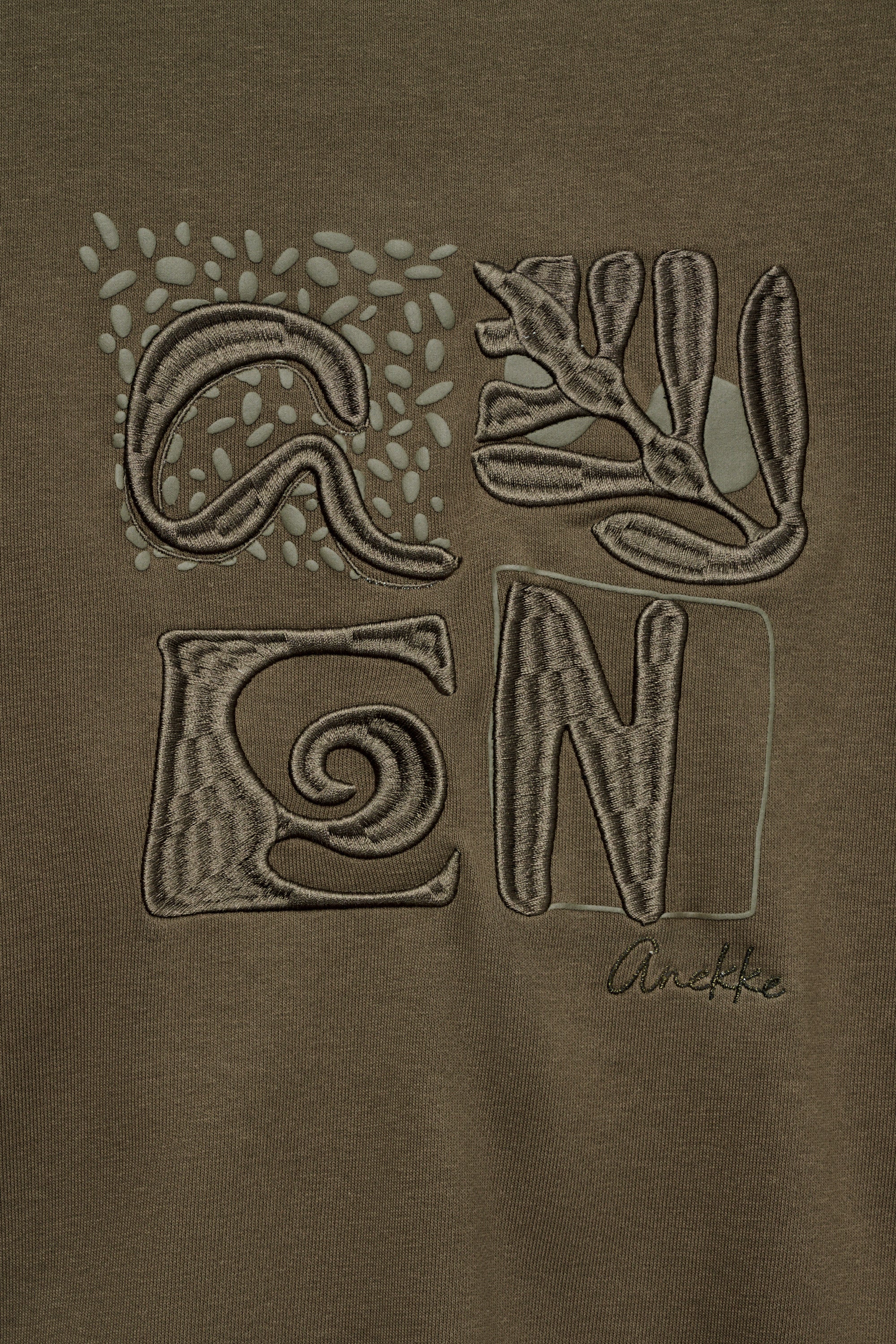 Sudadera de manga larga verde militar