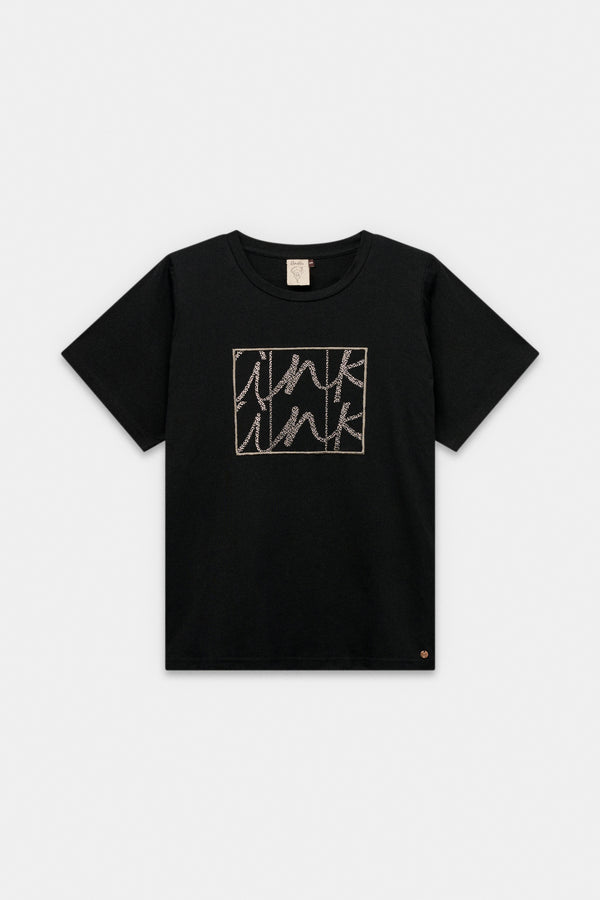Camiseta negra de manga corta