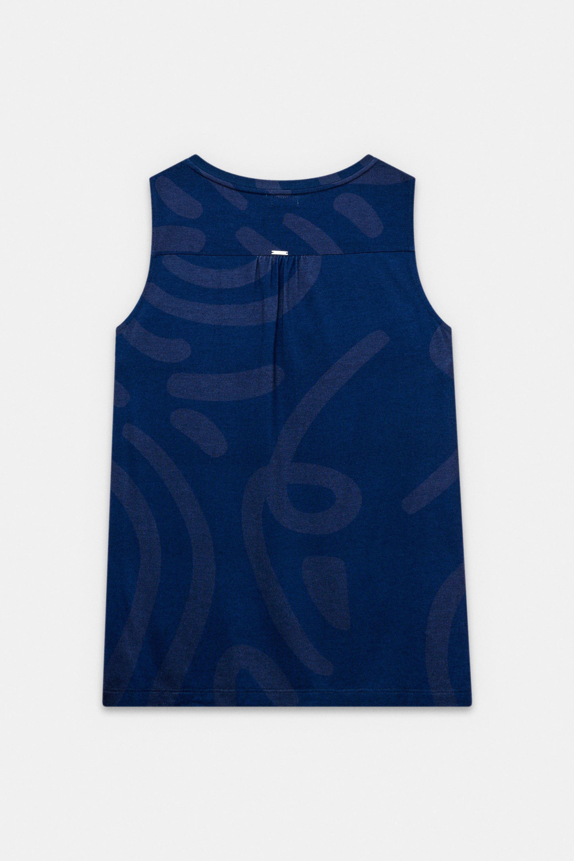 Camiseta azul con lentejuelas