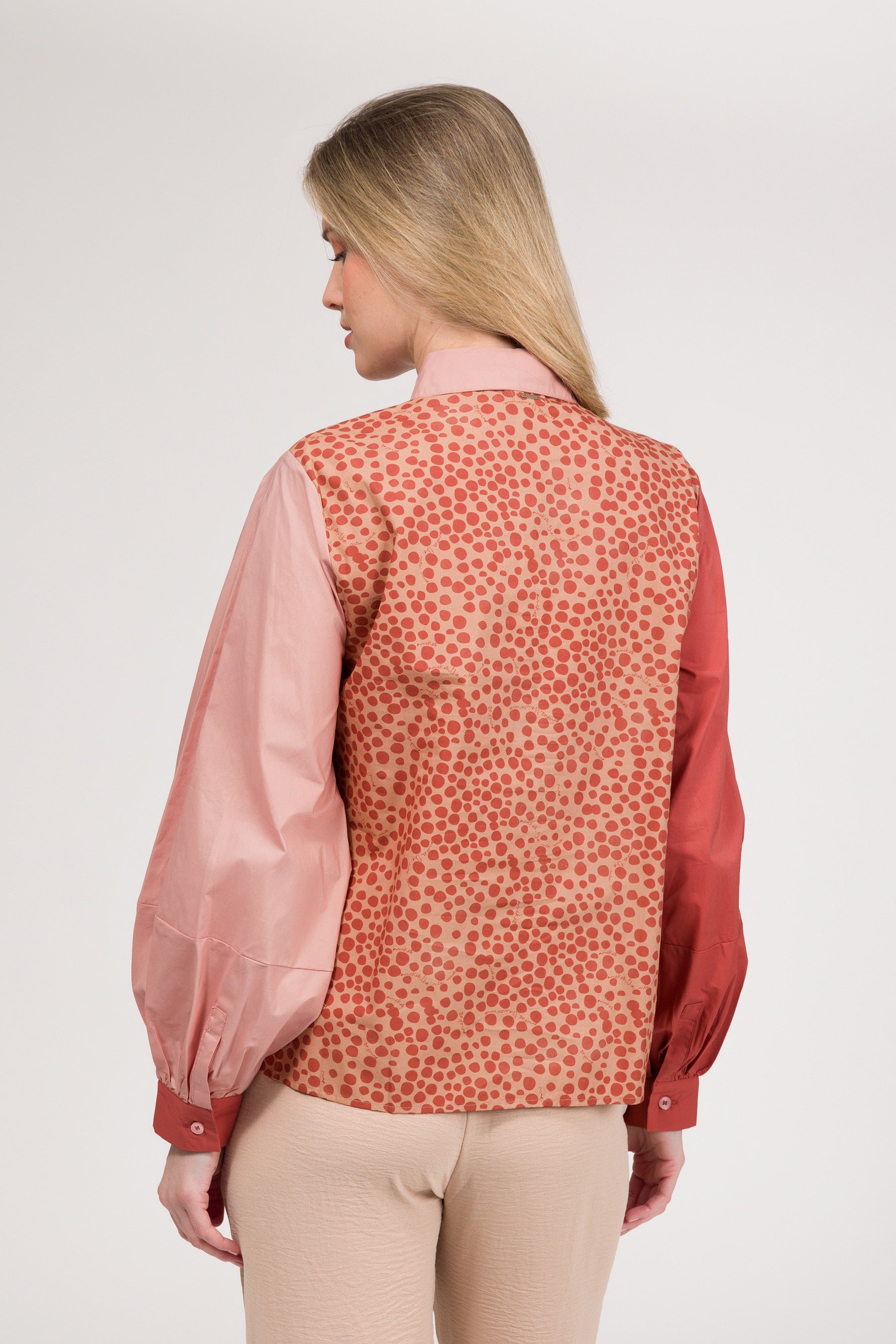 Camisa de manga larga estampada