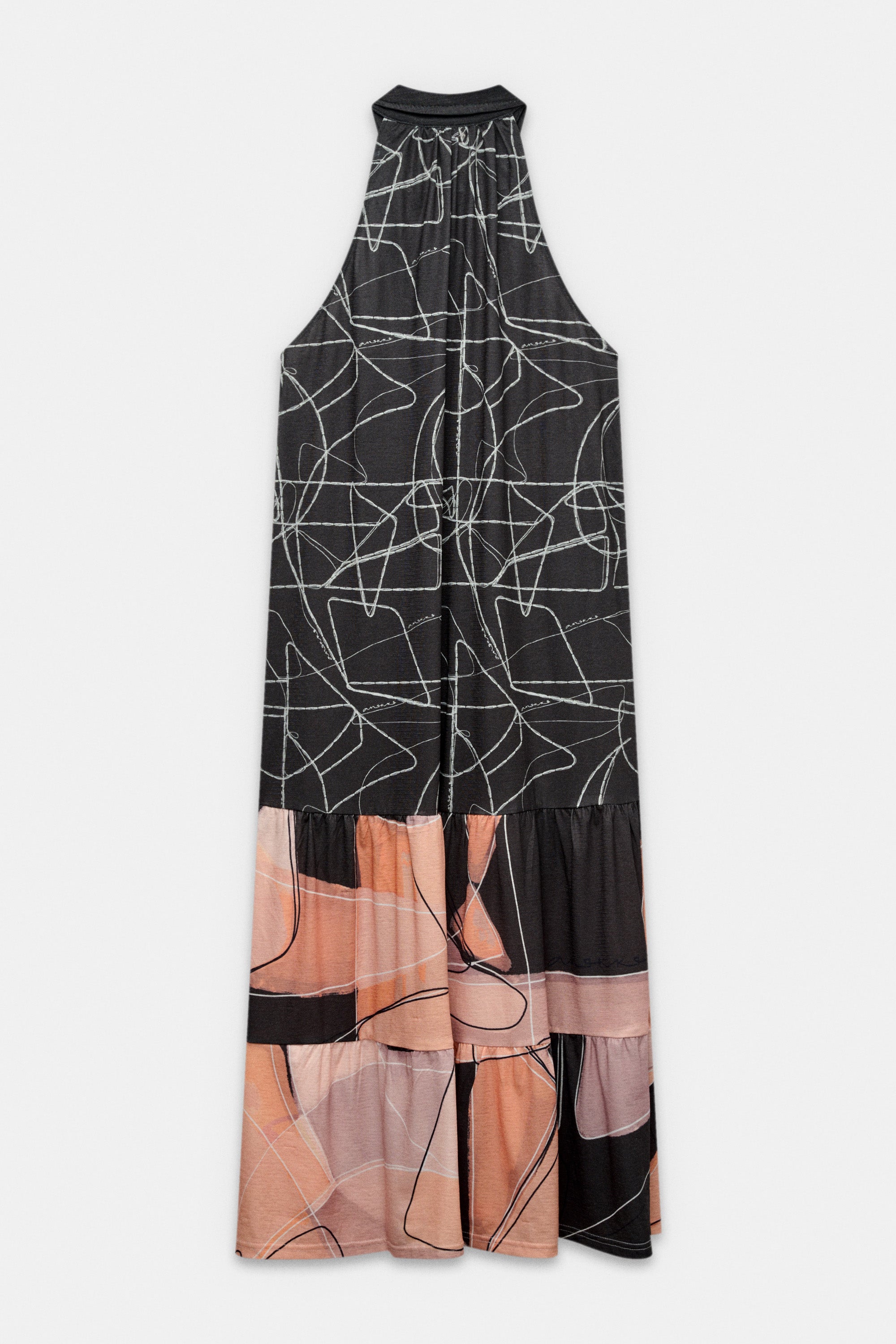 Vestido sin mangas estampado