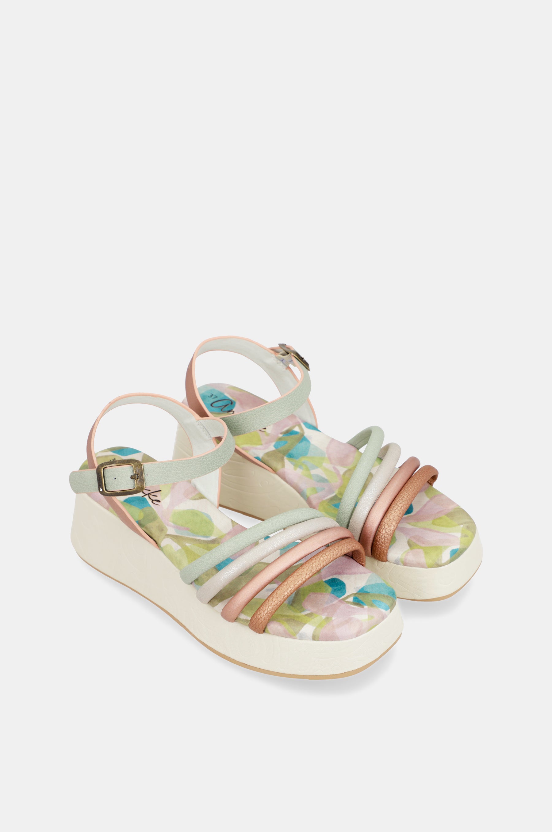 Sandalias con plataforma y tiras Bloom