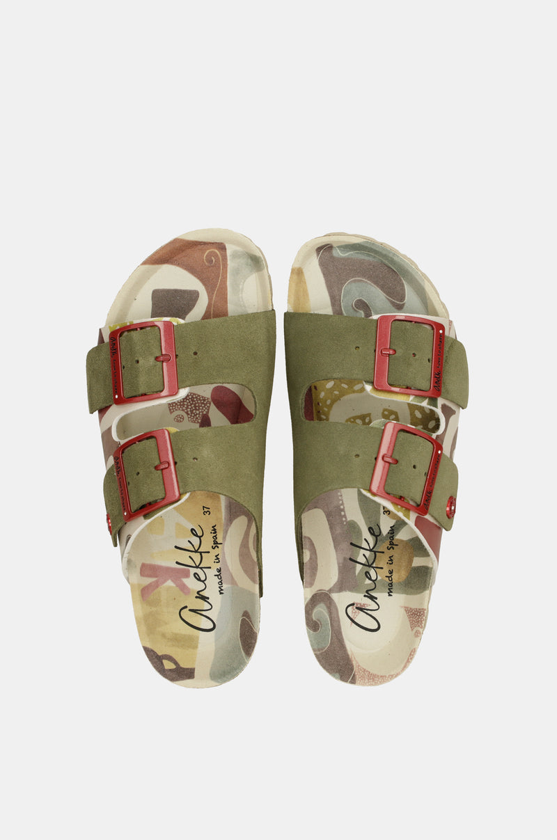 Sandalias bio verdes Amphora