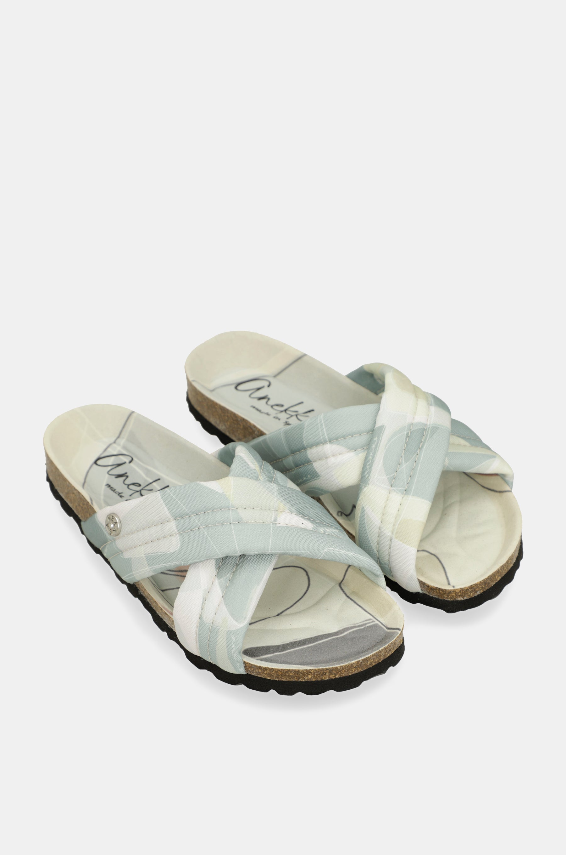 Sandalias cruzadas azules