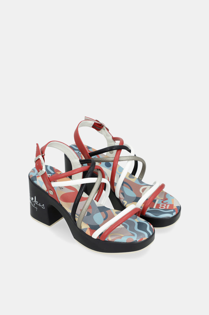 Sandalias plataforma y tacón Eikon